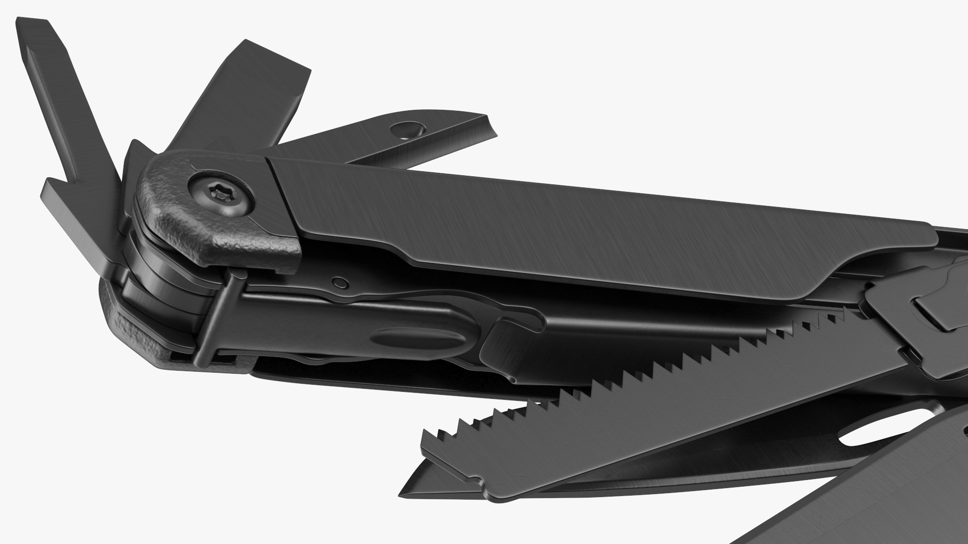 Leatherman Surge Multitool Black Rigged 3D model