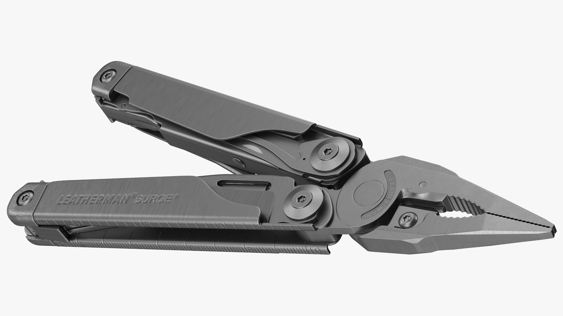 Leatherman Surge Multitool Black Rigged 3D model