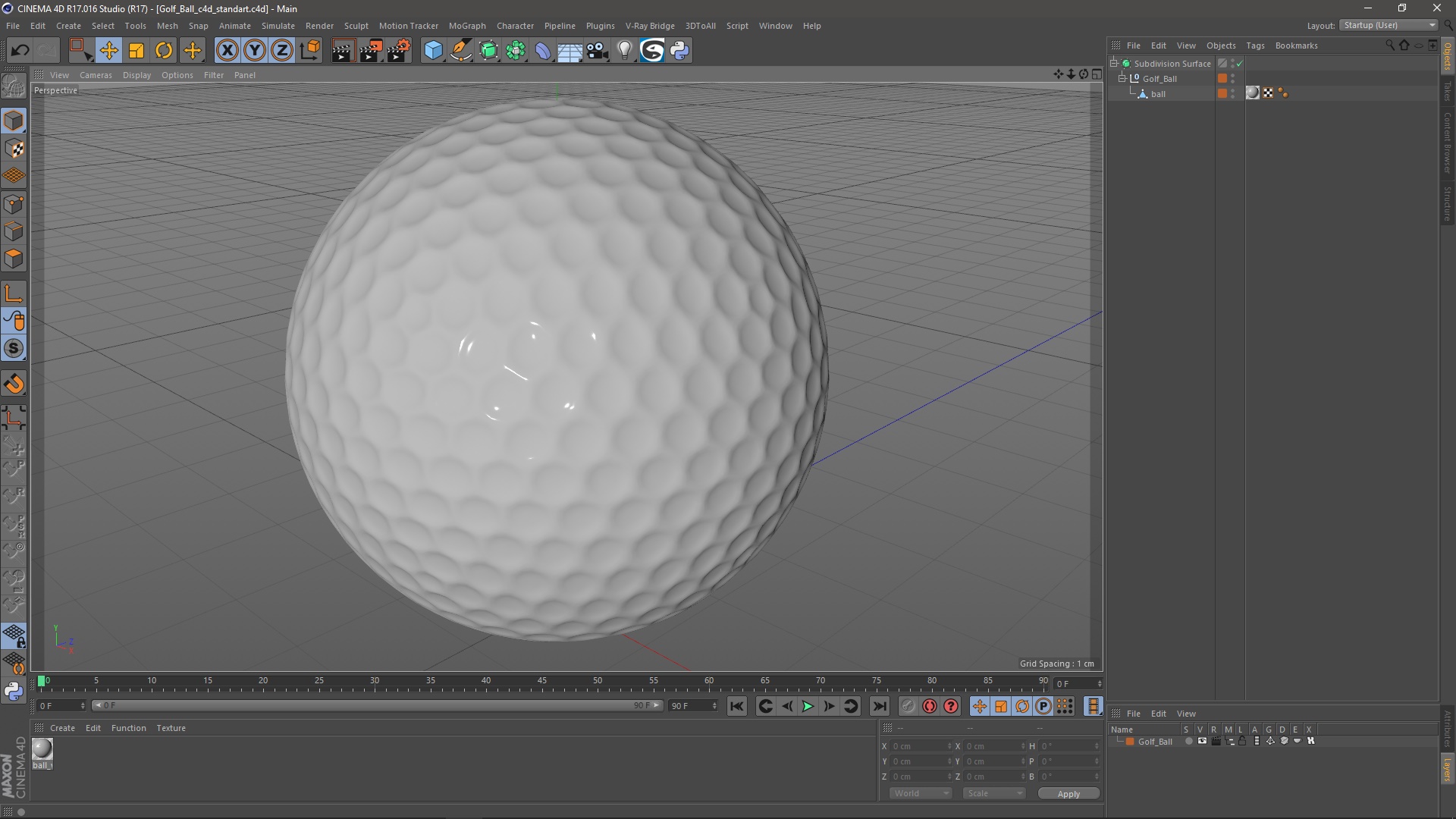 Golf Ball 3D model