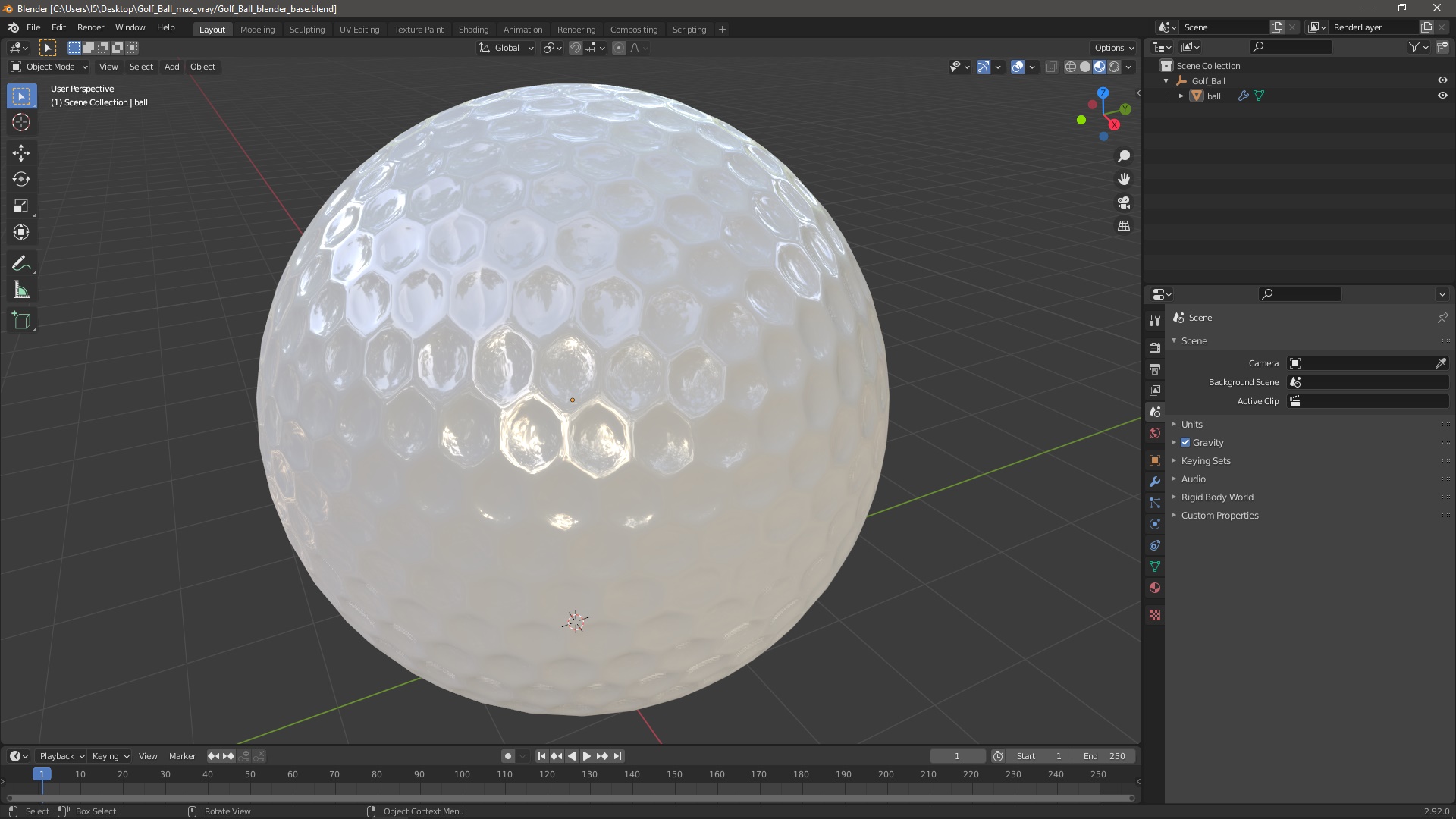 Golf Ball 3D model