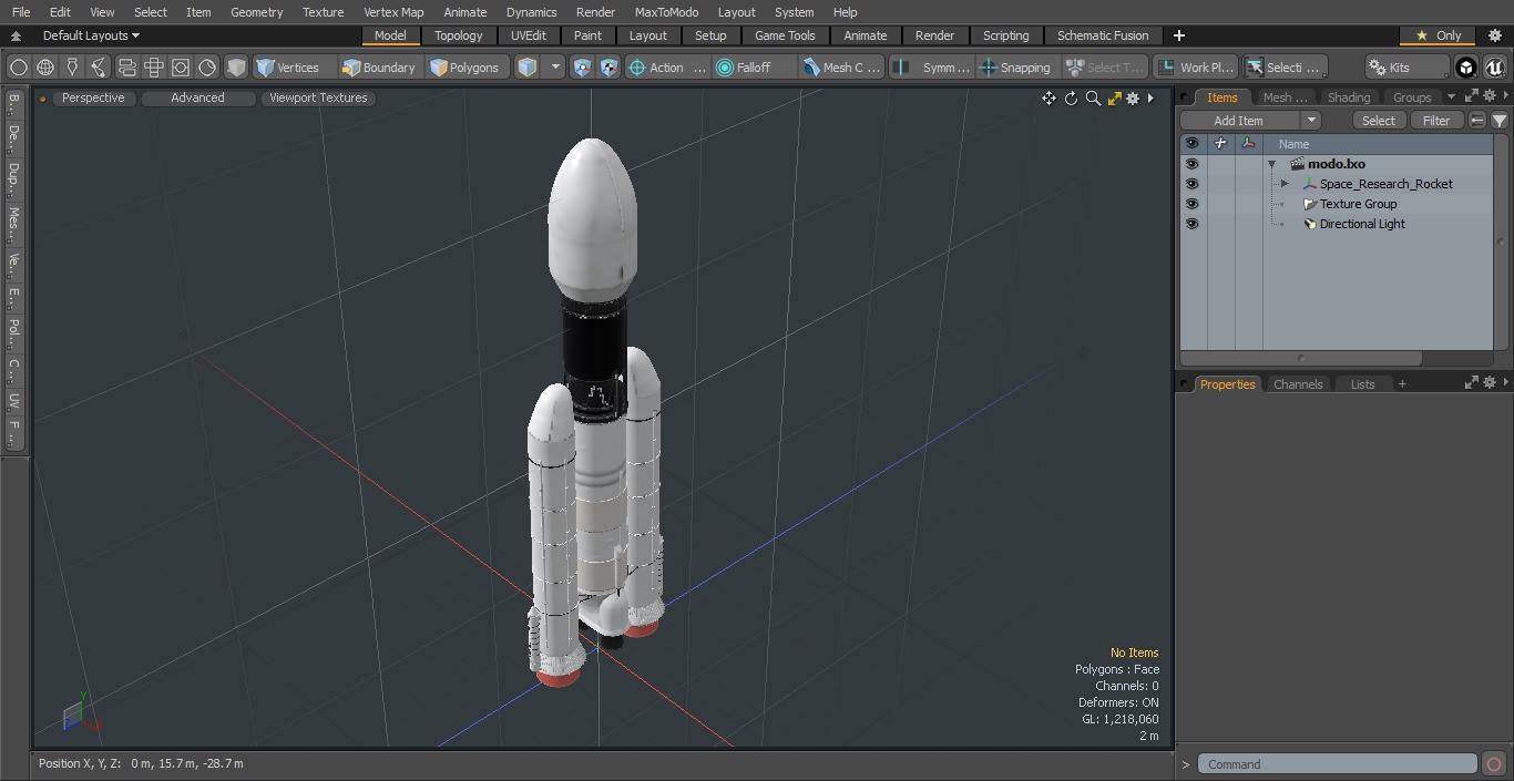 3D Space Research Rocket