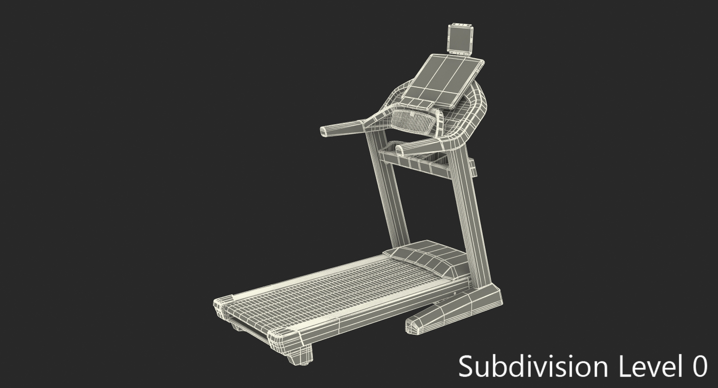 3D Treadmill ProForm Pro 2000 Rigged model