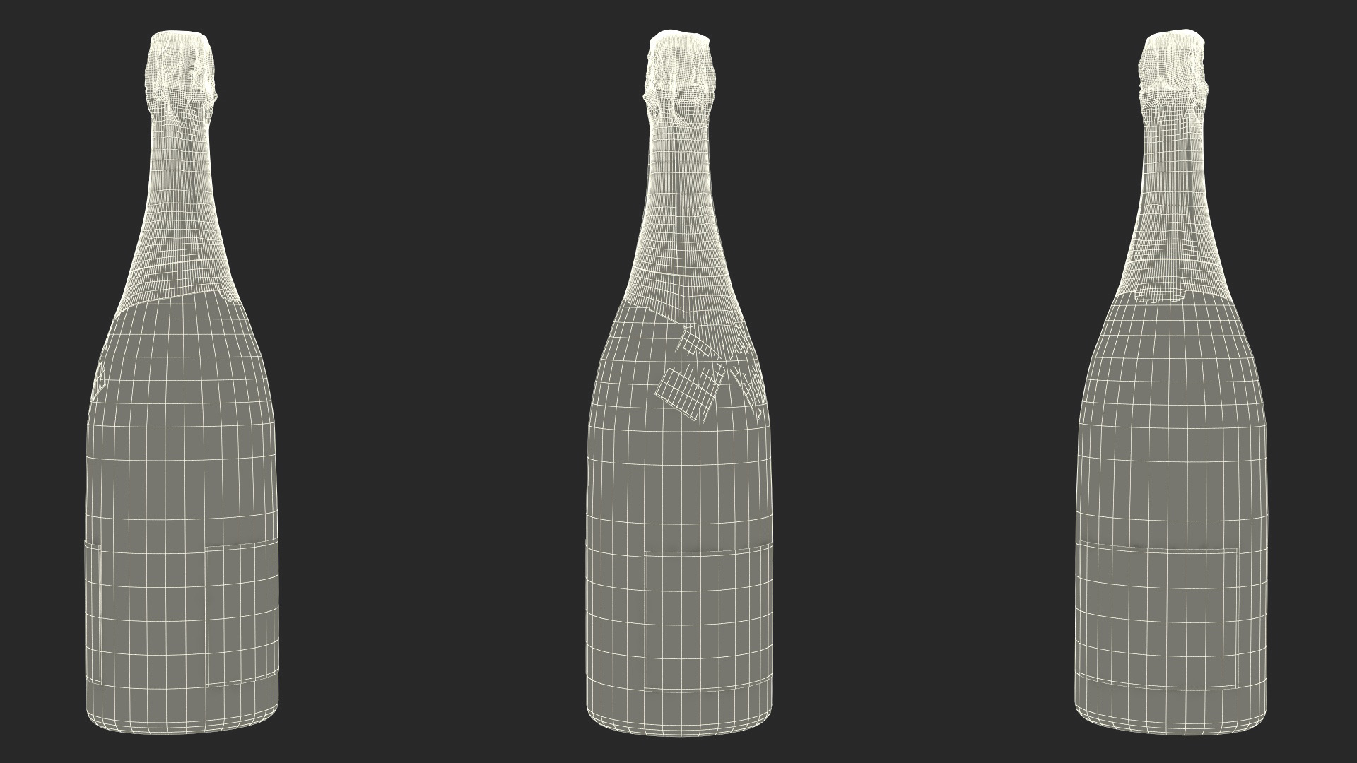 Champagne Bottle Moet and Chandon Brut Imperial 3D