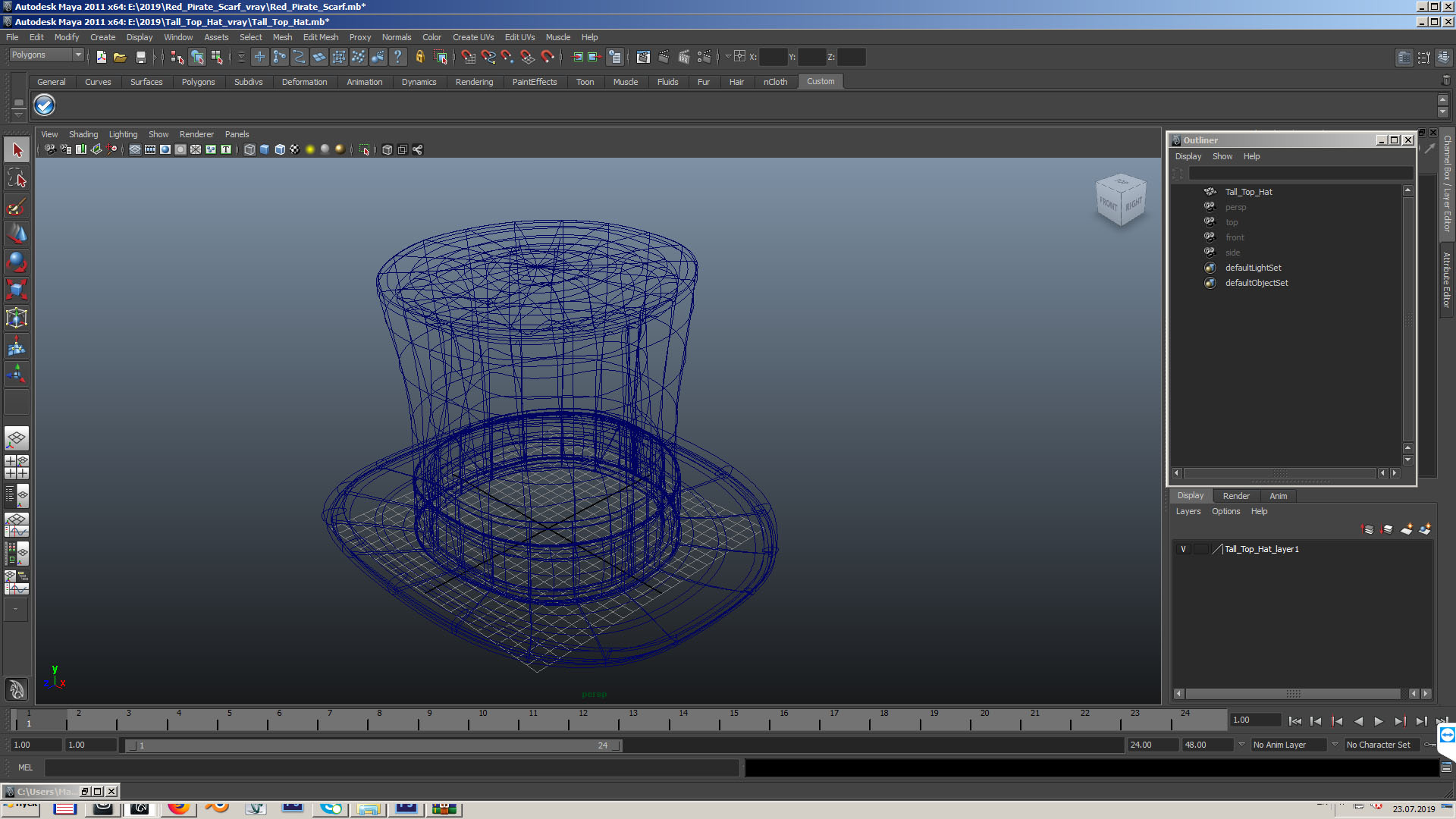 Tall Top Hat 3D