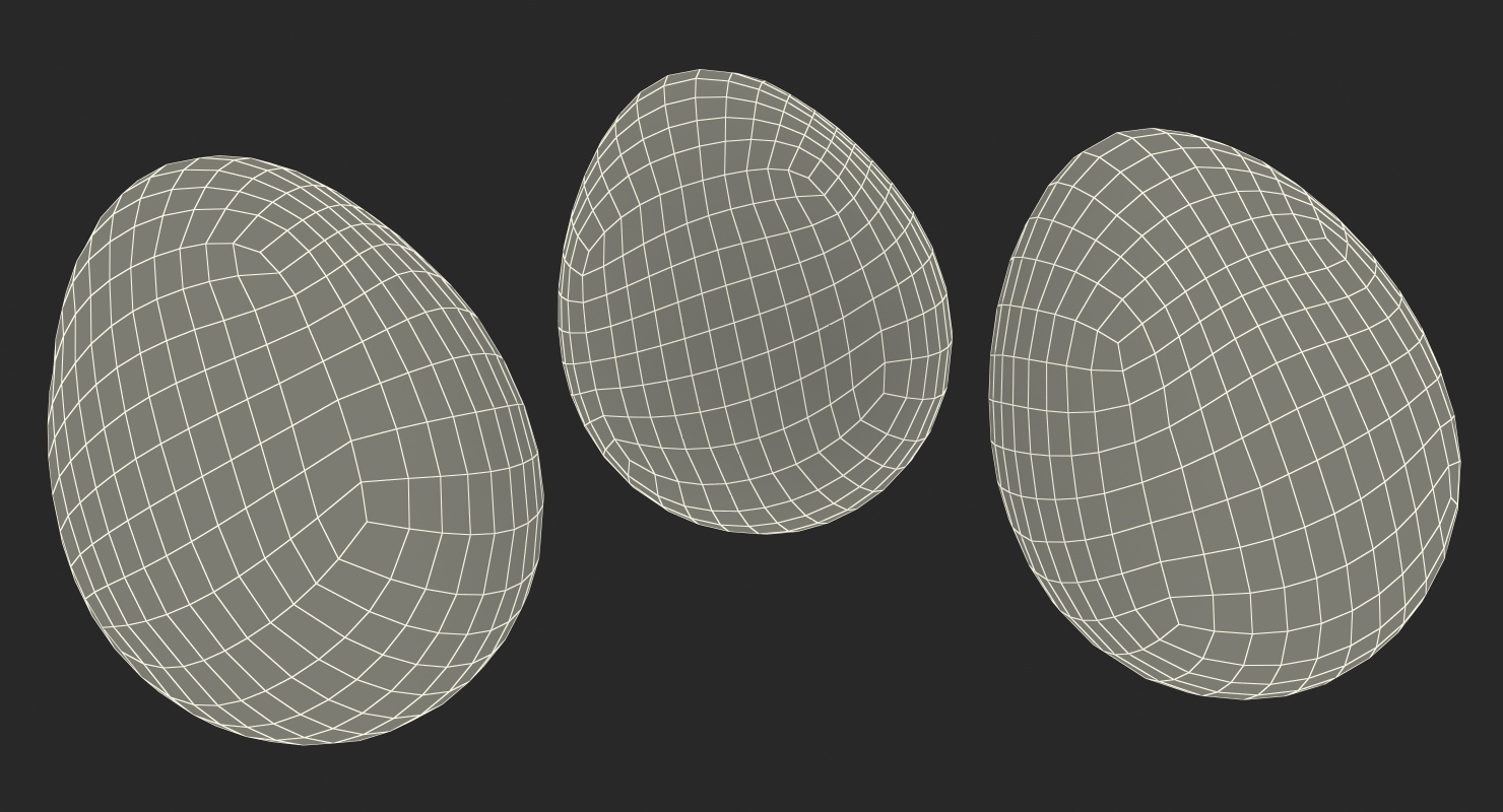 3D model Quail Eggs