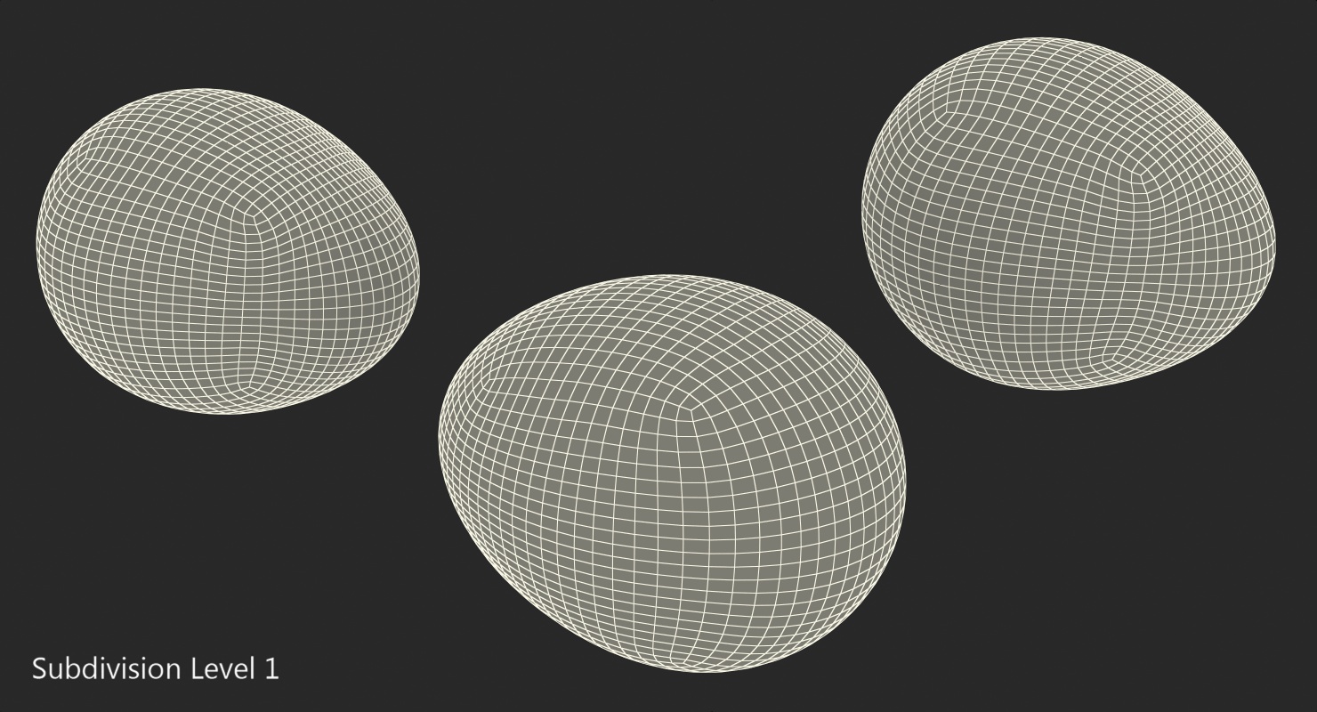 3D model Quail Eggs