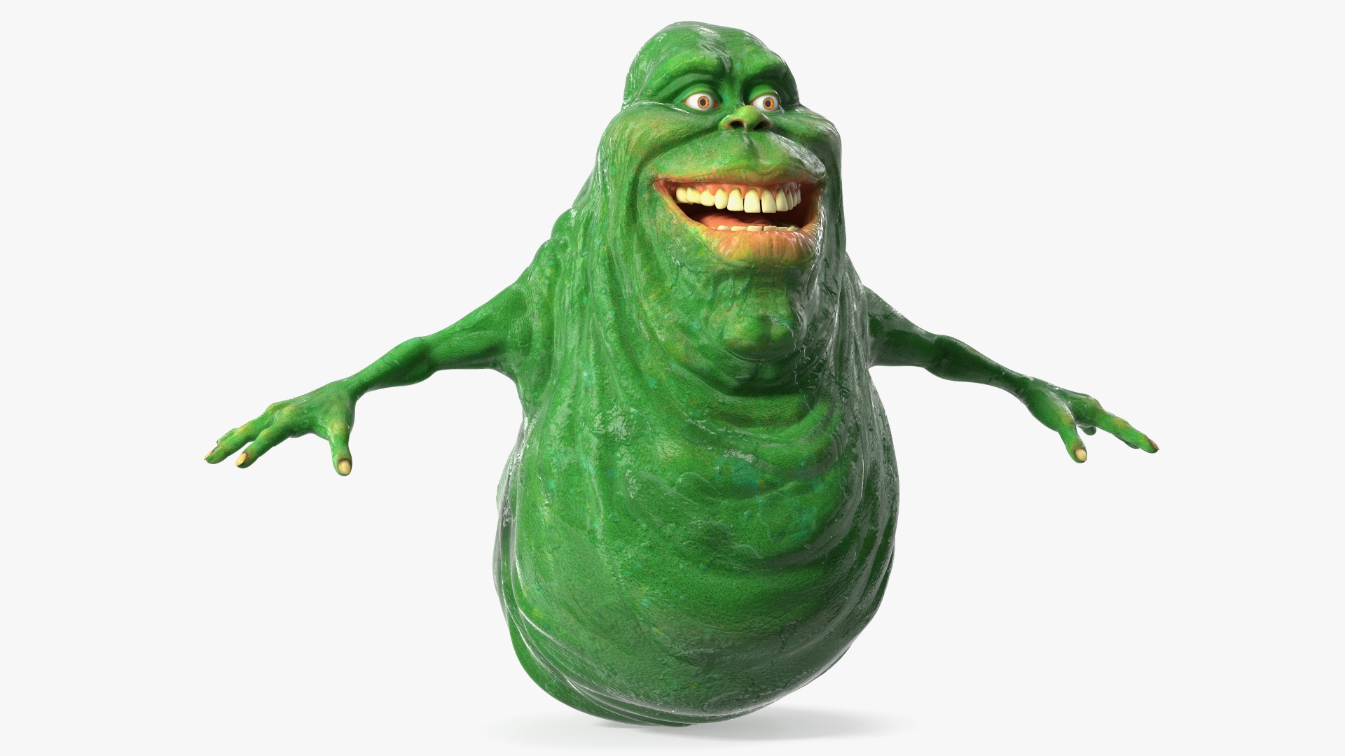 Slimer Ghost Character Rigged 3D model