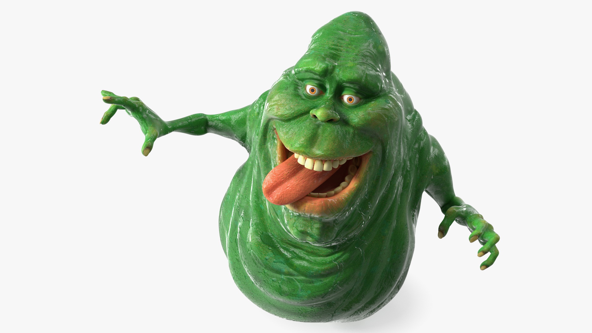 Slimer Ghost Character Rigged 3D model