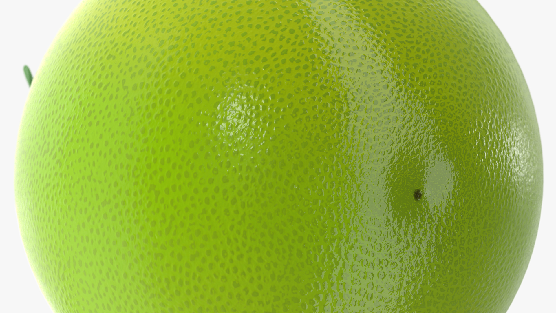 3D Green Pomelo Fruit model