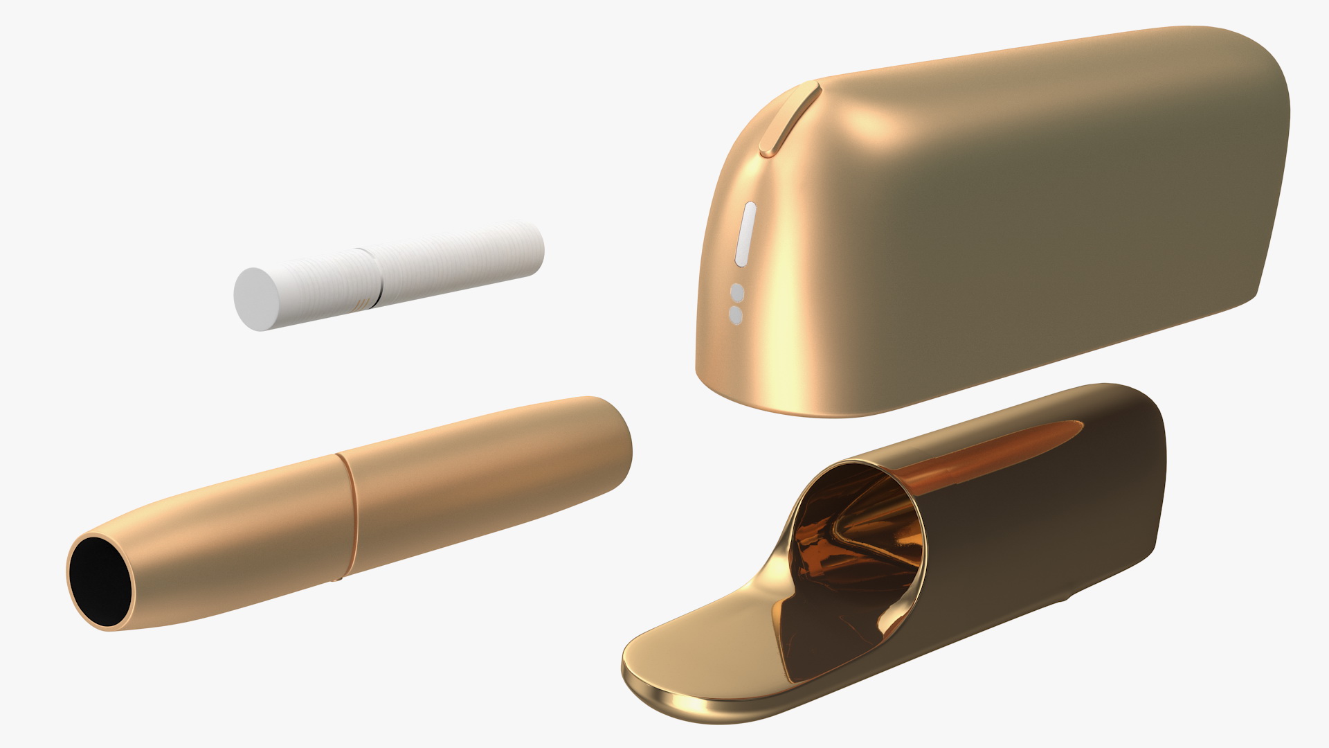 3D IQOS 3 DUO Electronic Cigarettes Gold Set