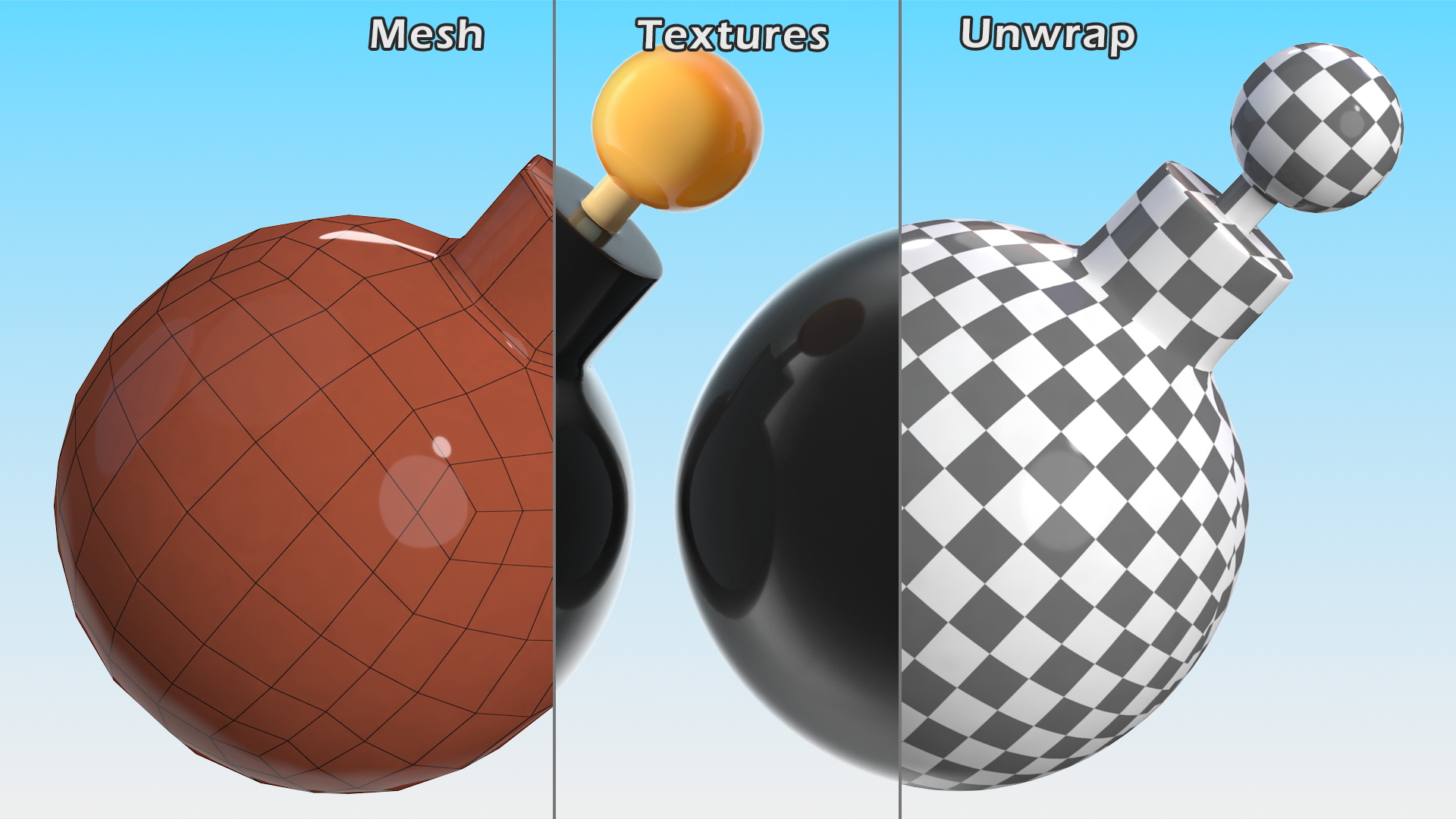 3D model Bomb Emoji