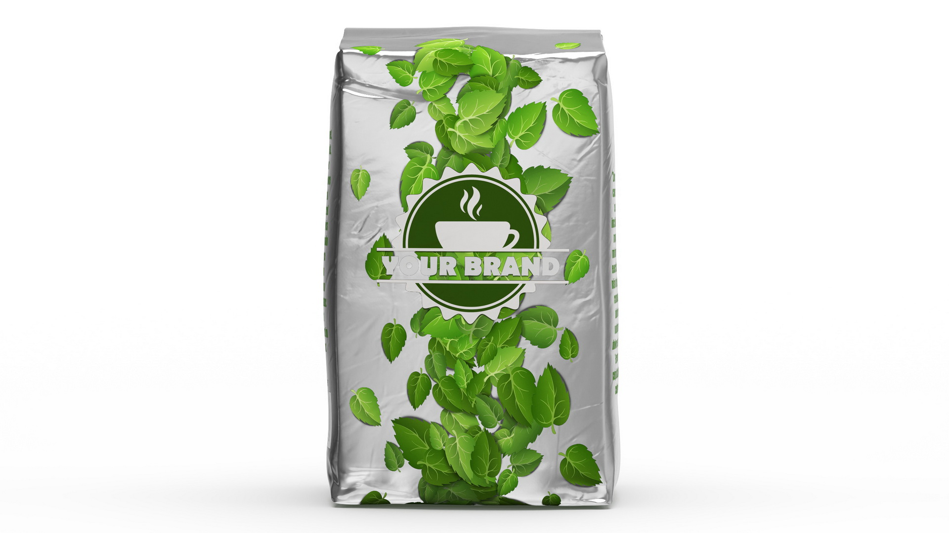 Foil Package 2lb Mockup Green 3D model