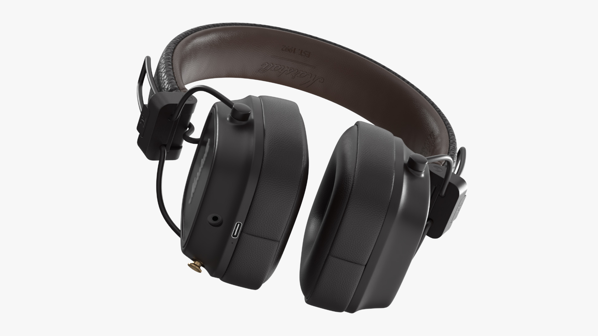 3D model Marshall Headphones Brown