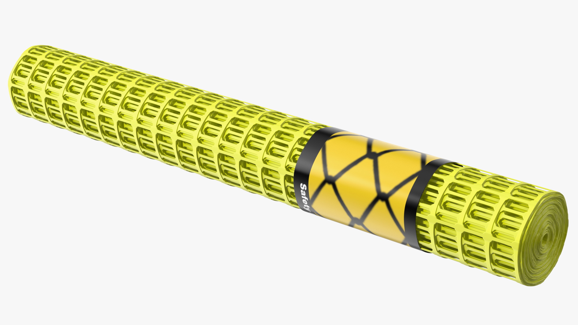 Safety Plastic Netting Roll Yellow 3D model