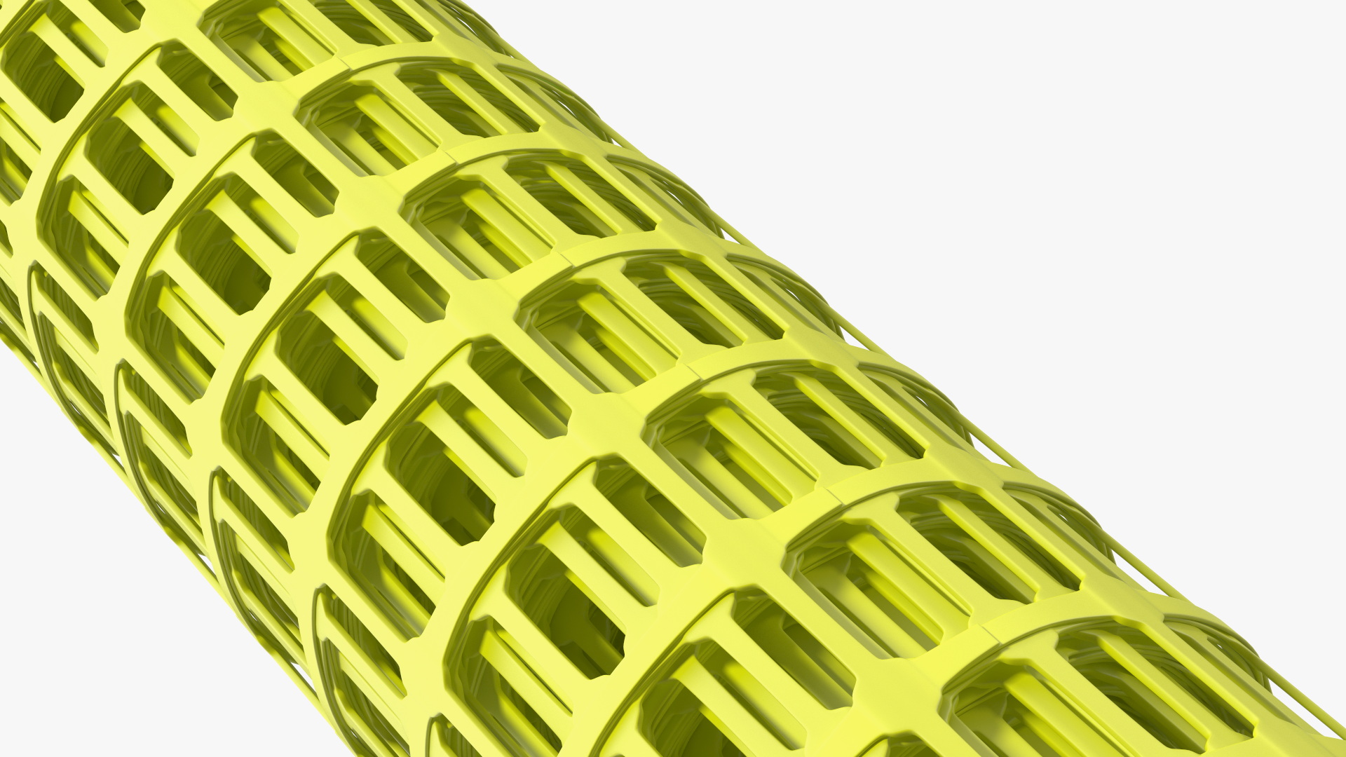 Safety Plastic Netting Roll Yellow 3D model