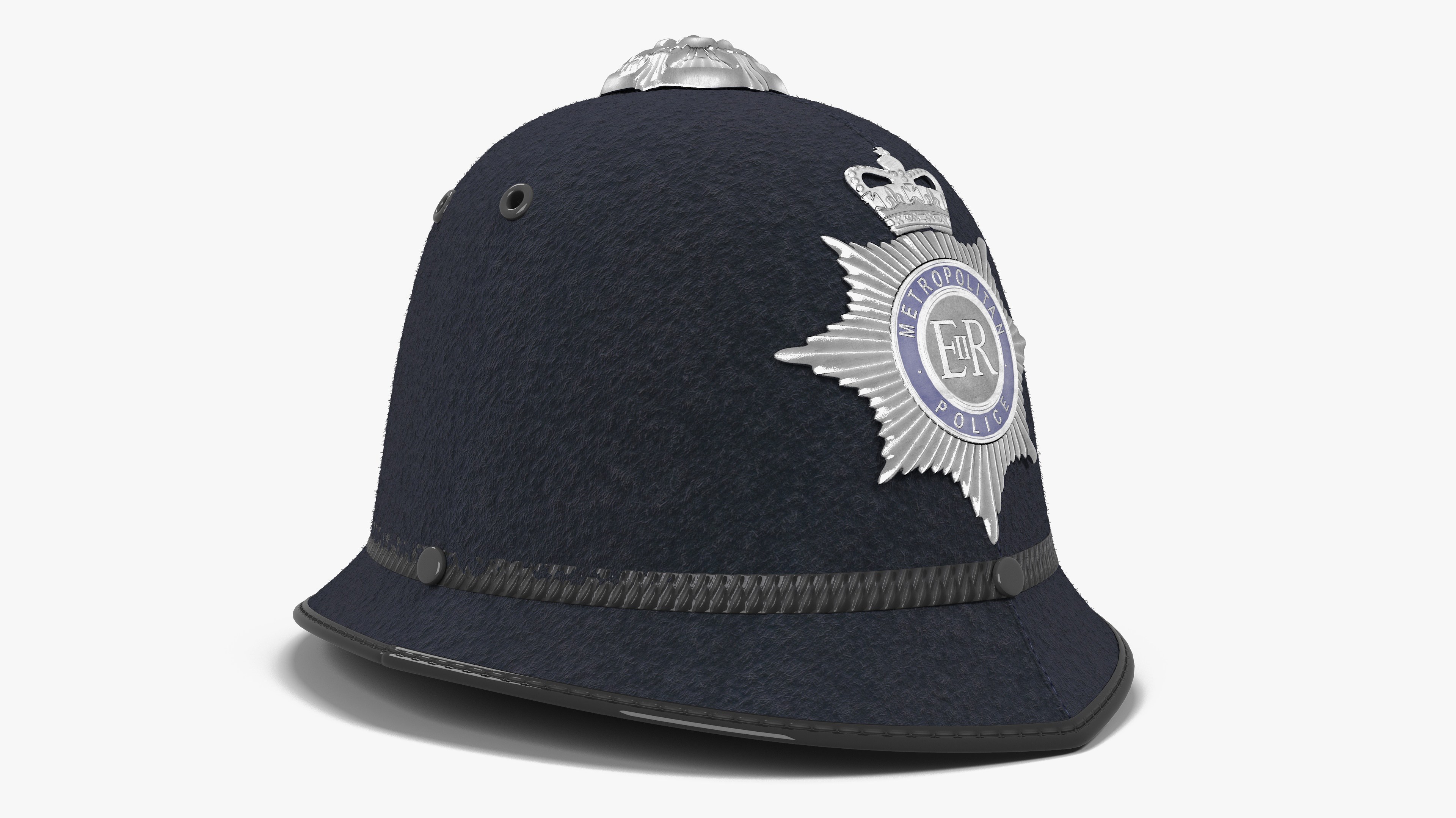 3D British Metropolitan Police Helmet Fur model