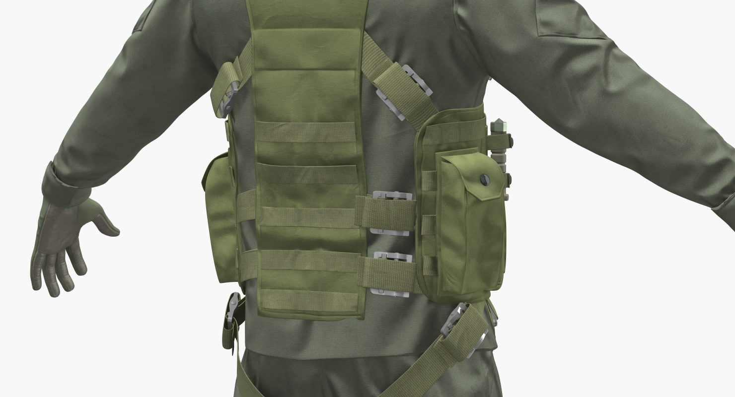 US Helicopter Pilot Uniform 2 3D model