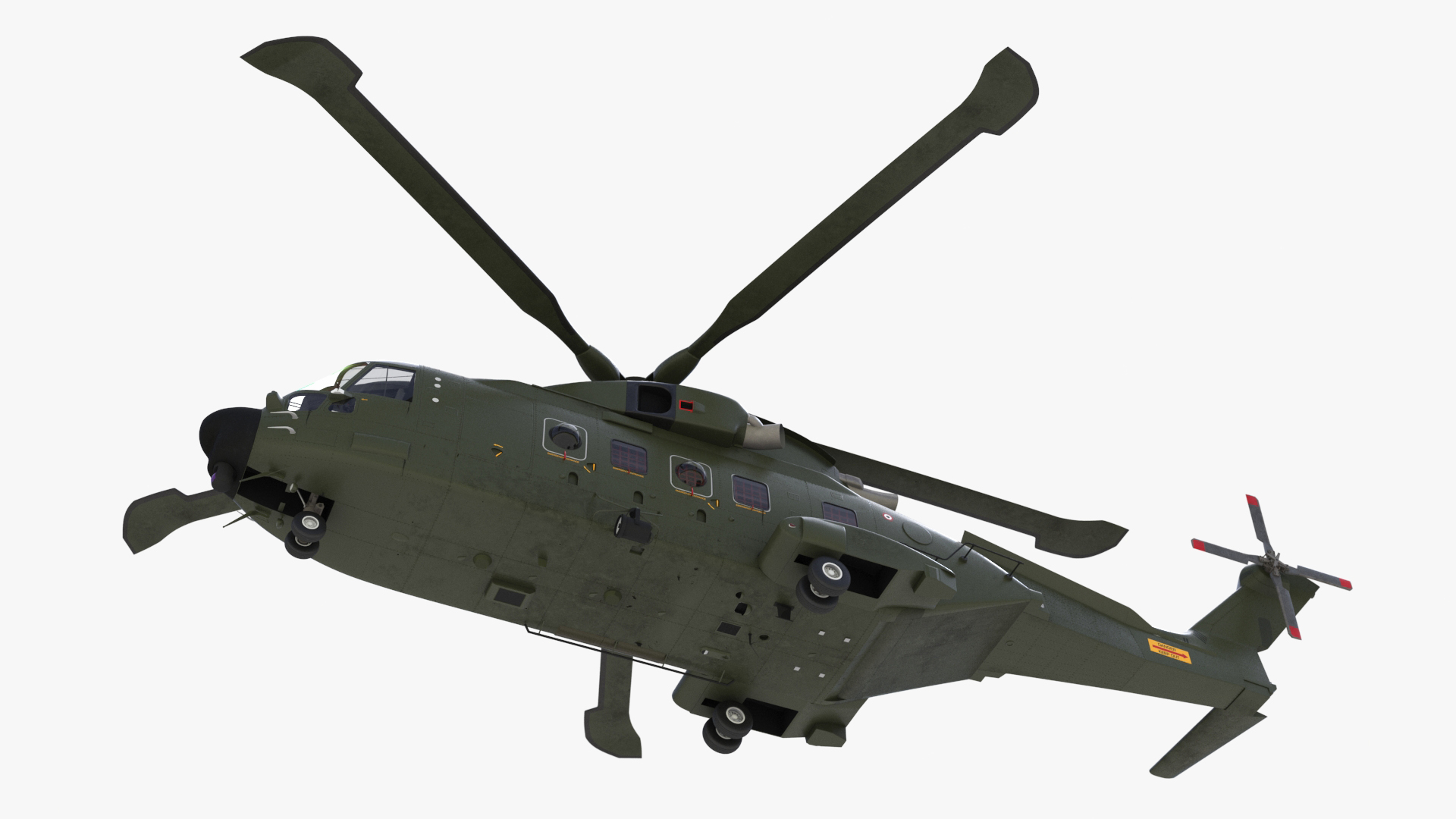 3D model F101 Alvaro de Bazan Class Frigate with Helicopter