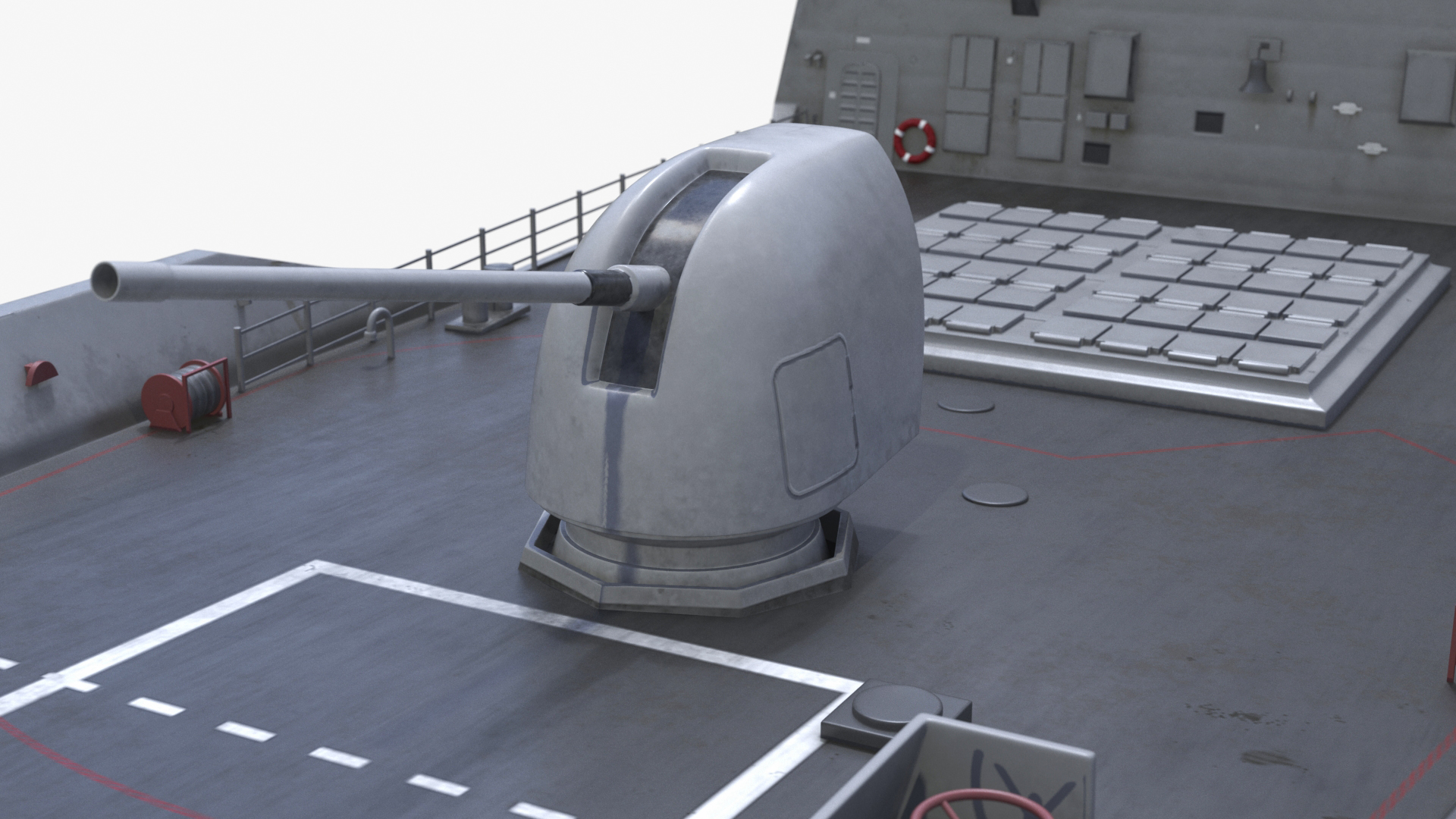 3D model F101 Alvaro de Bazan Class Frigate with Helicopter