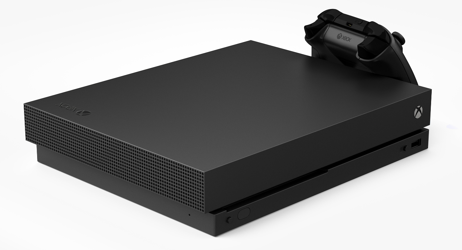 Microsoft Xbox One X Set 3D model