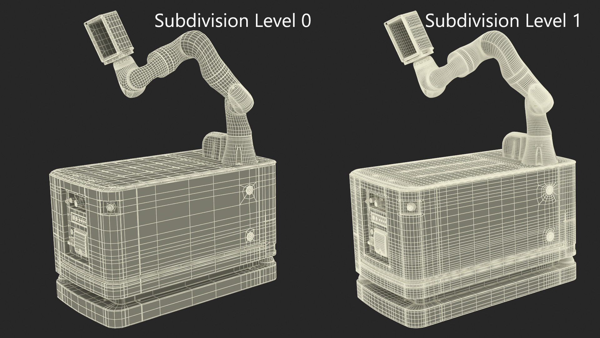 3D Mobile Robot Hand with Special Box Rigged