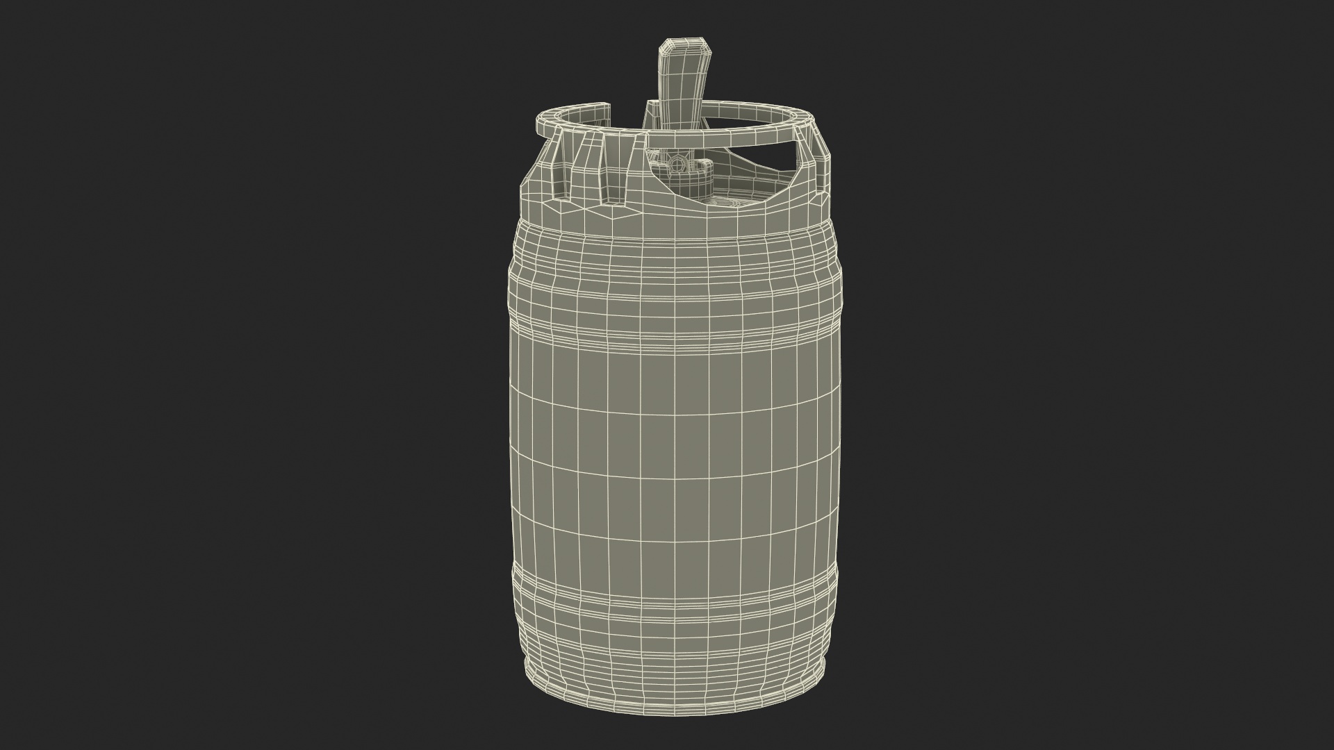 3D Heiniken Beer 5 Liter Barrel model