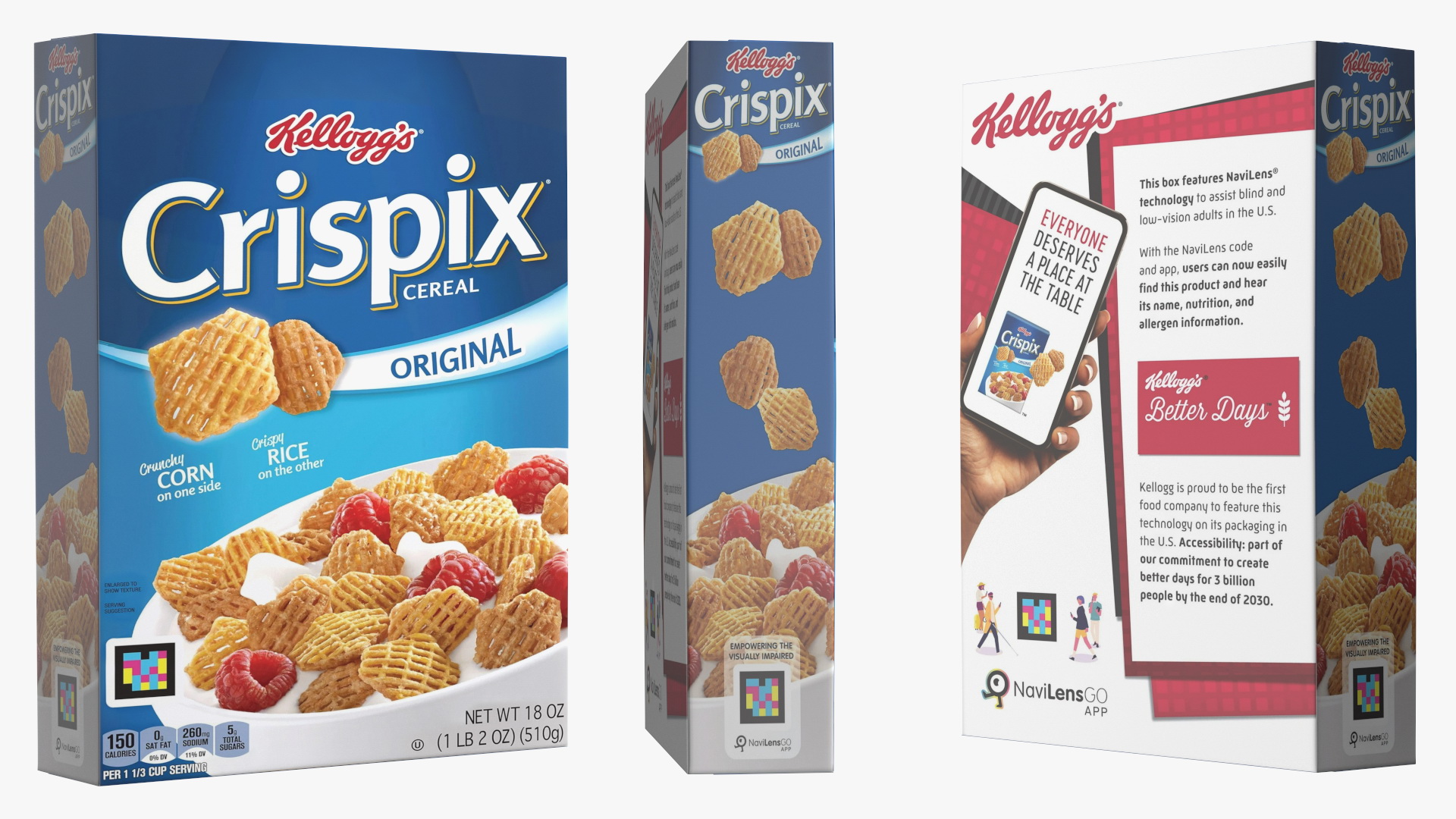 Crispix Cereal Box Kelloggs 3D