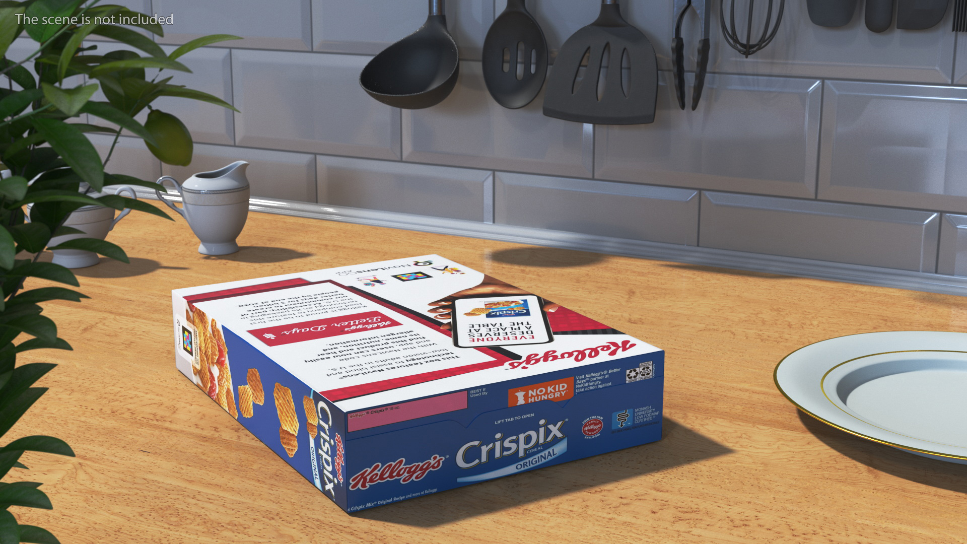 Crispix Cereal Box Kelloggs 3D