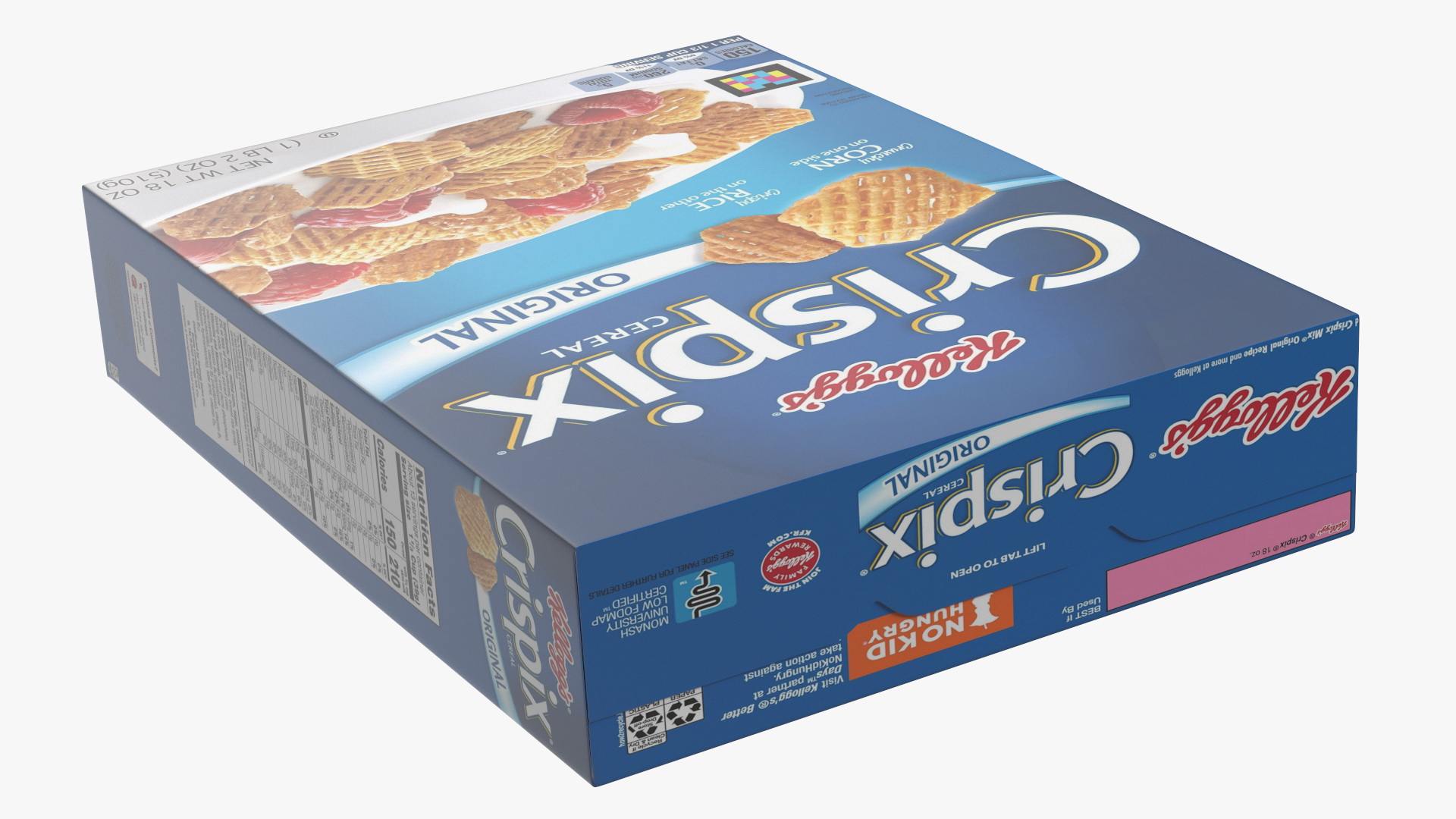 Crispix Cereal Box Kelloggs 3D