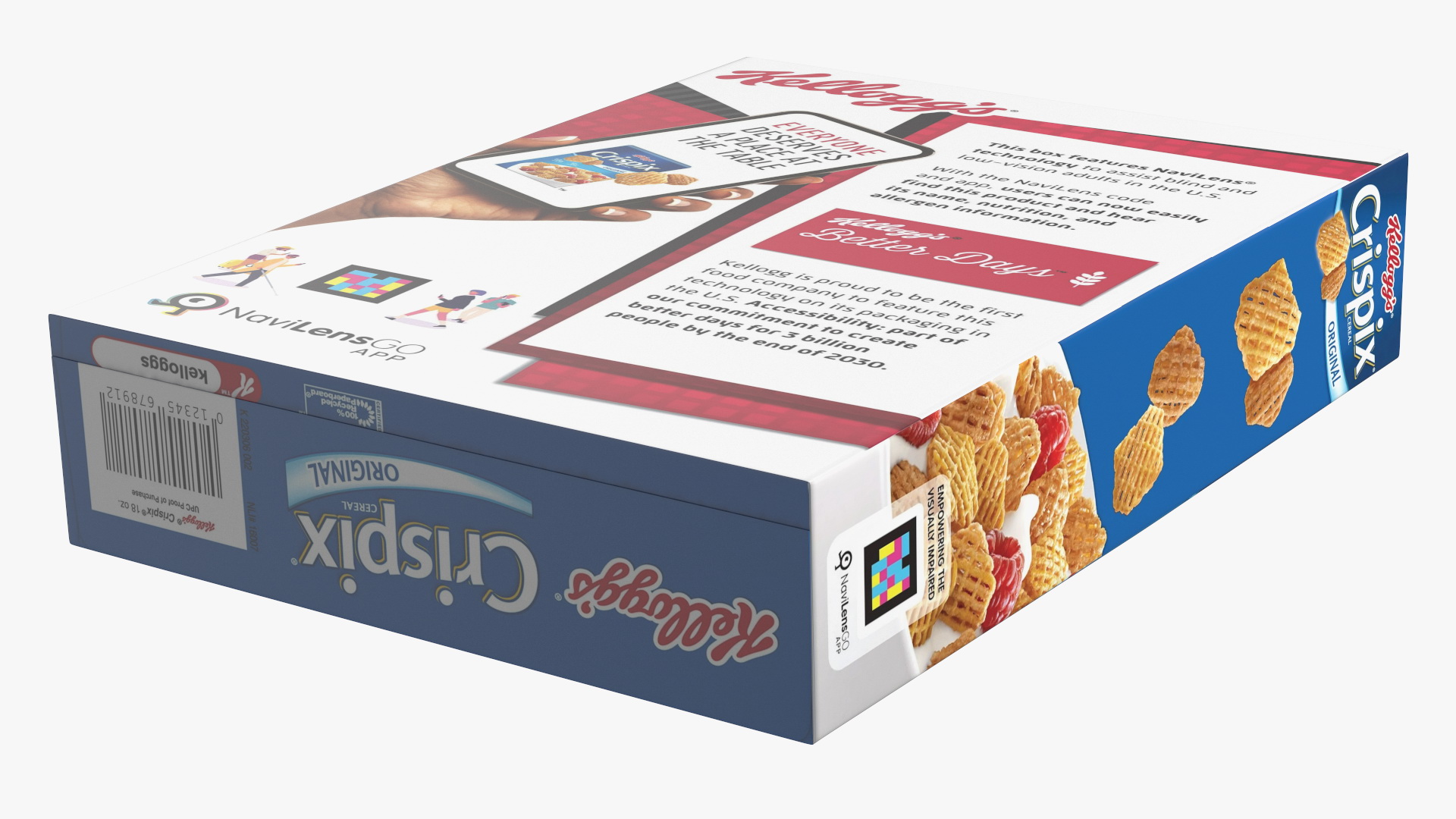 Crispix Cereal Box Kelloggs 3D