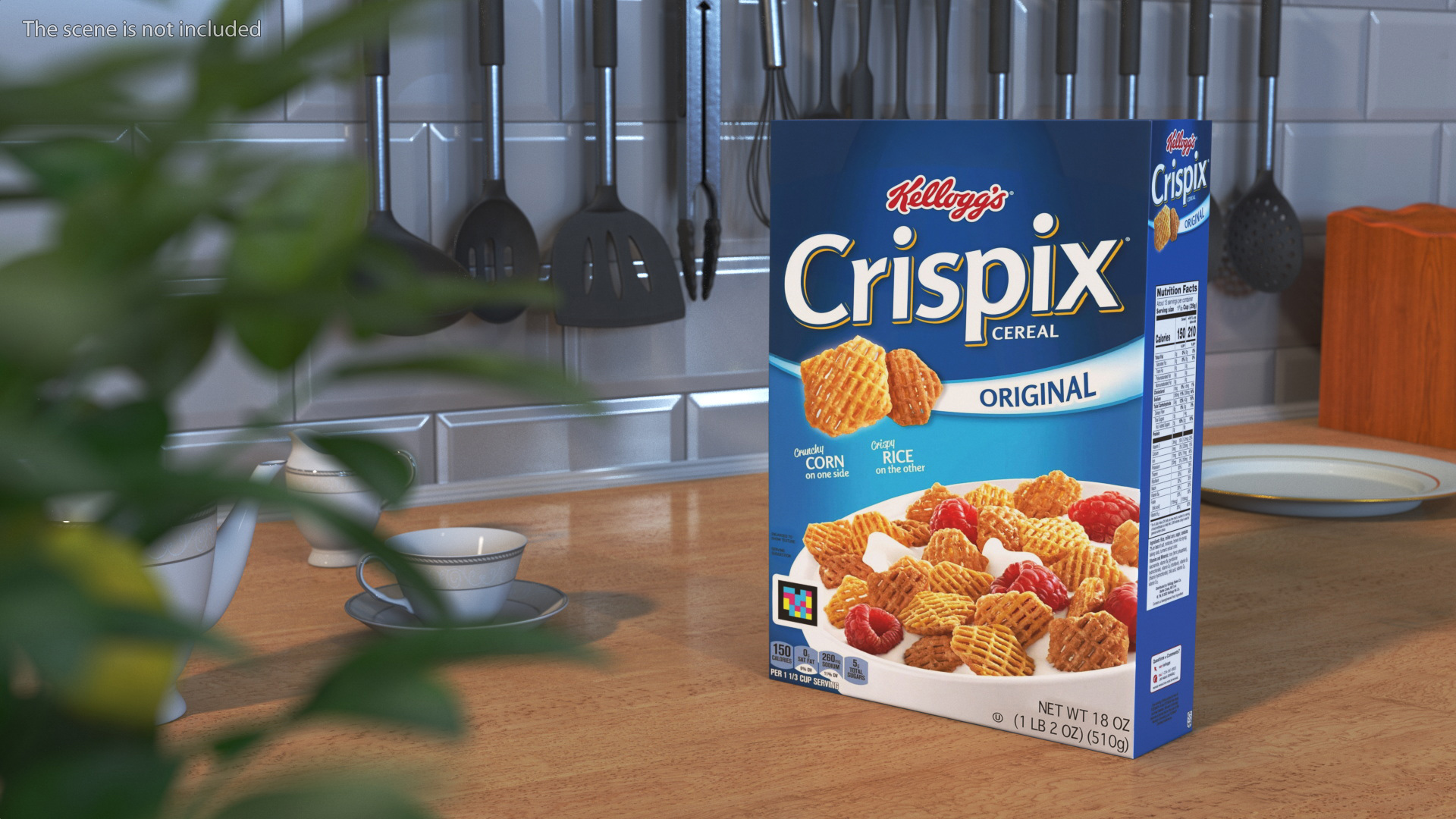 Crispix Cereal Box Kelloggs 3D