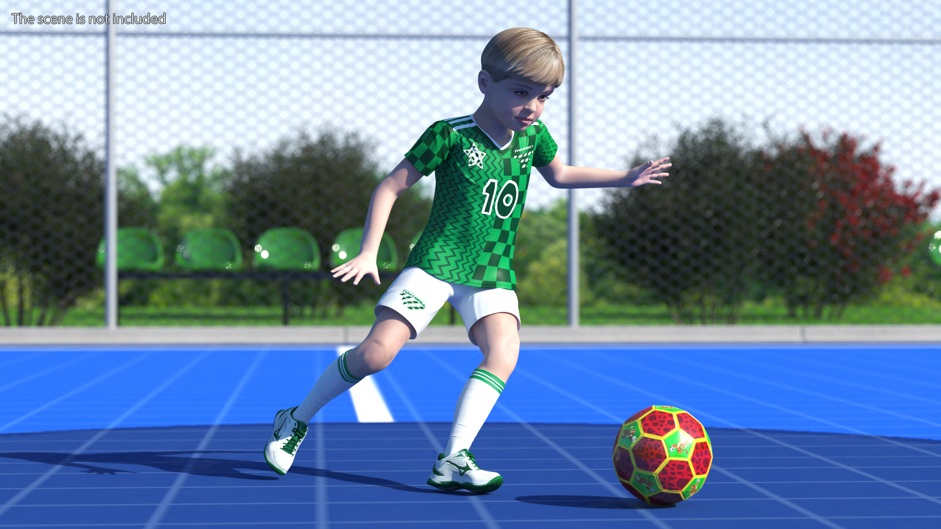 Child Boy Sport Style Rigged for Maya 3D