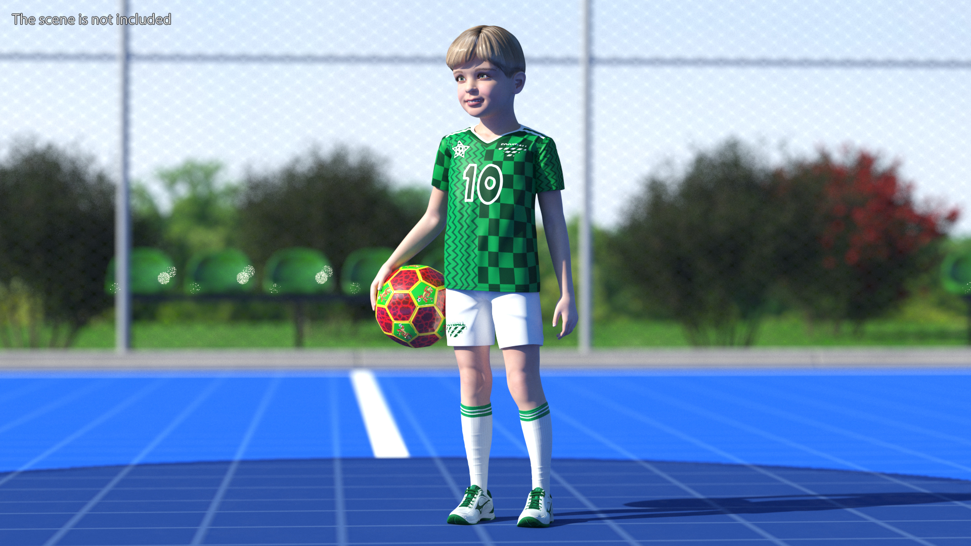 Child Boy Sport Style Rigged for Maya 3D