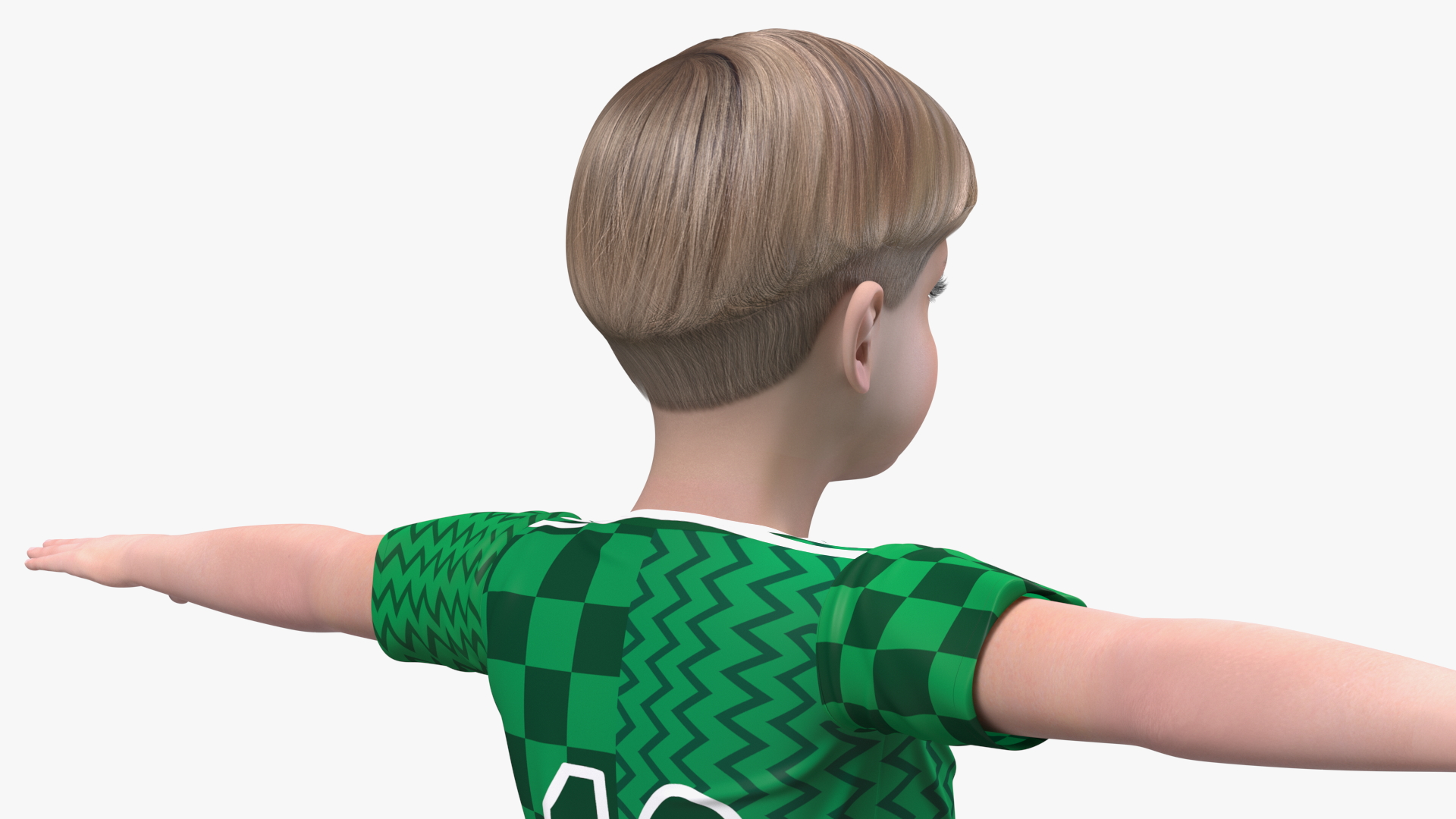 Child Boy Sport Style Rigged for Maya 3D