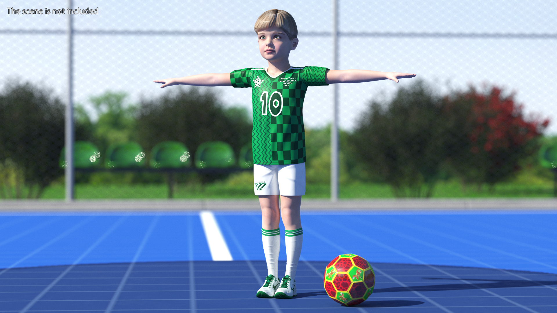 Child Boy Sport Style Rigged for Maya 3D