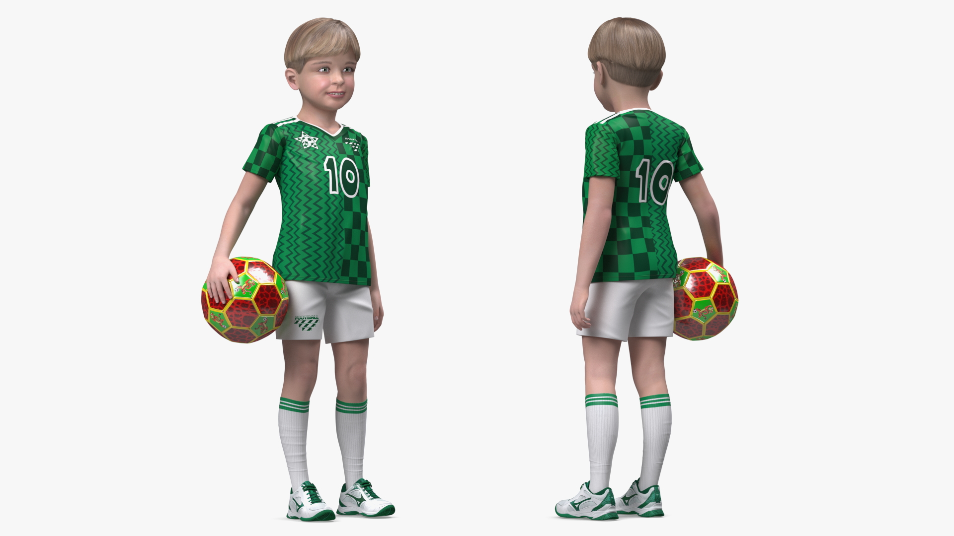 Child Boy Sport Style Rigged for Maya 3D