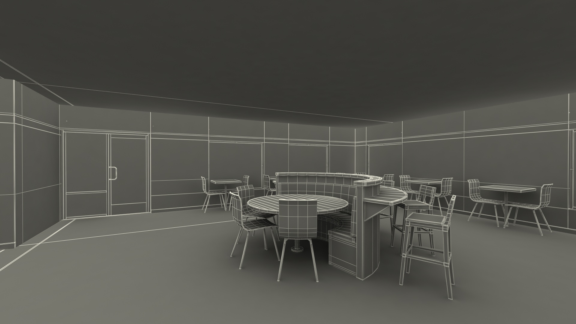 3D model Fast Food Restaurant