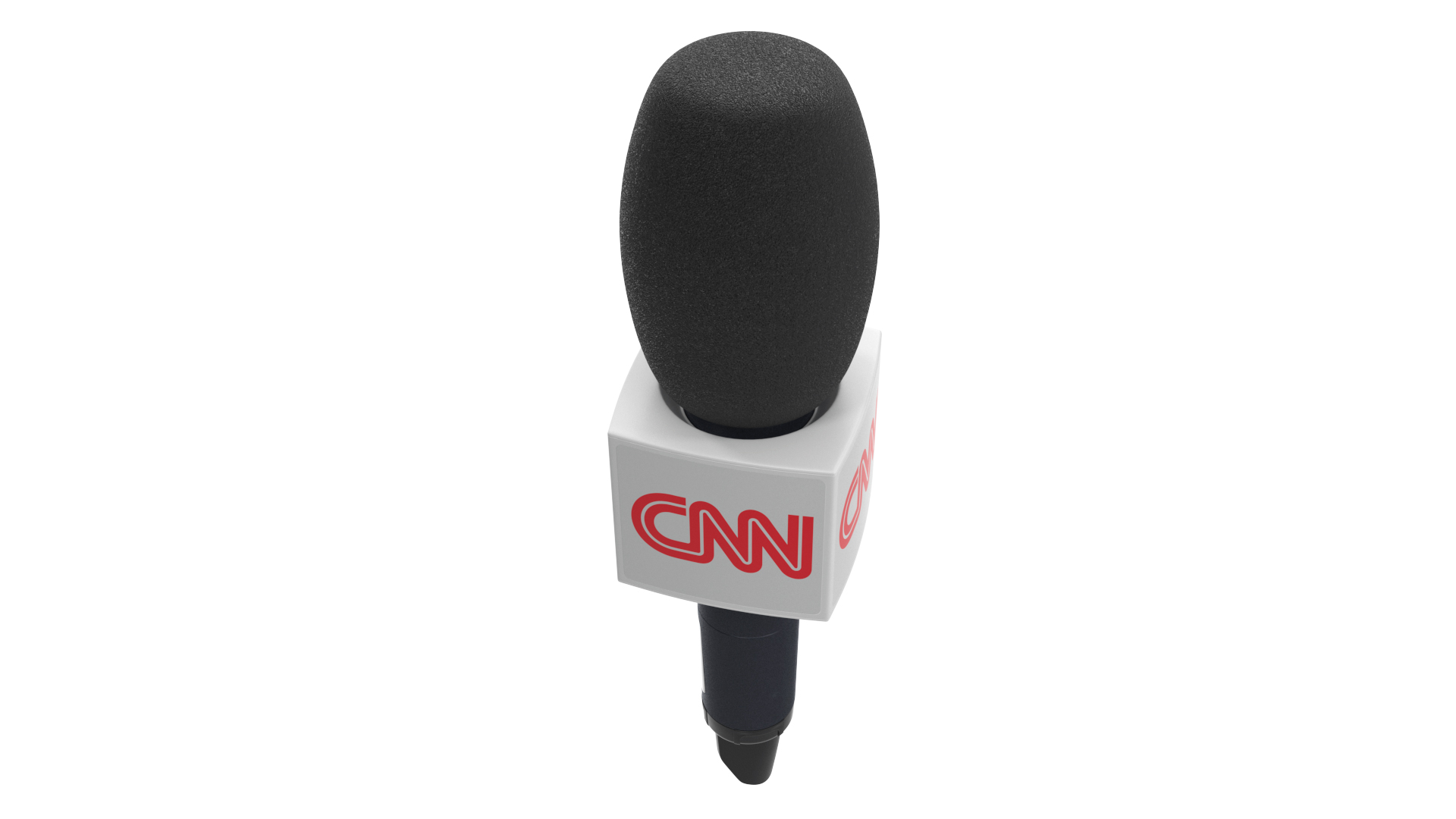 CNN News Reporter Wireless Microphone Square 3D model