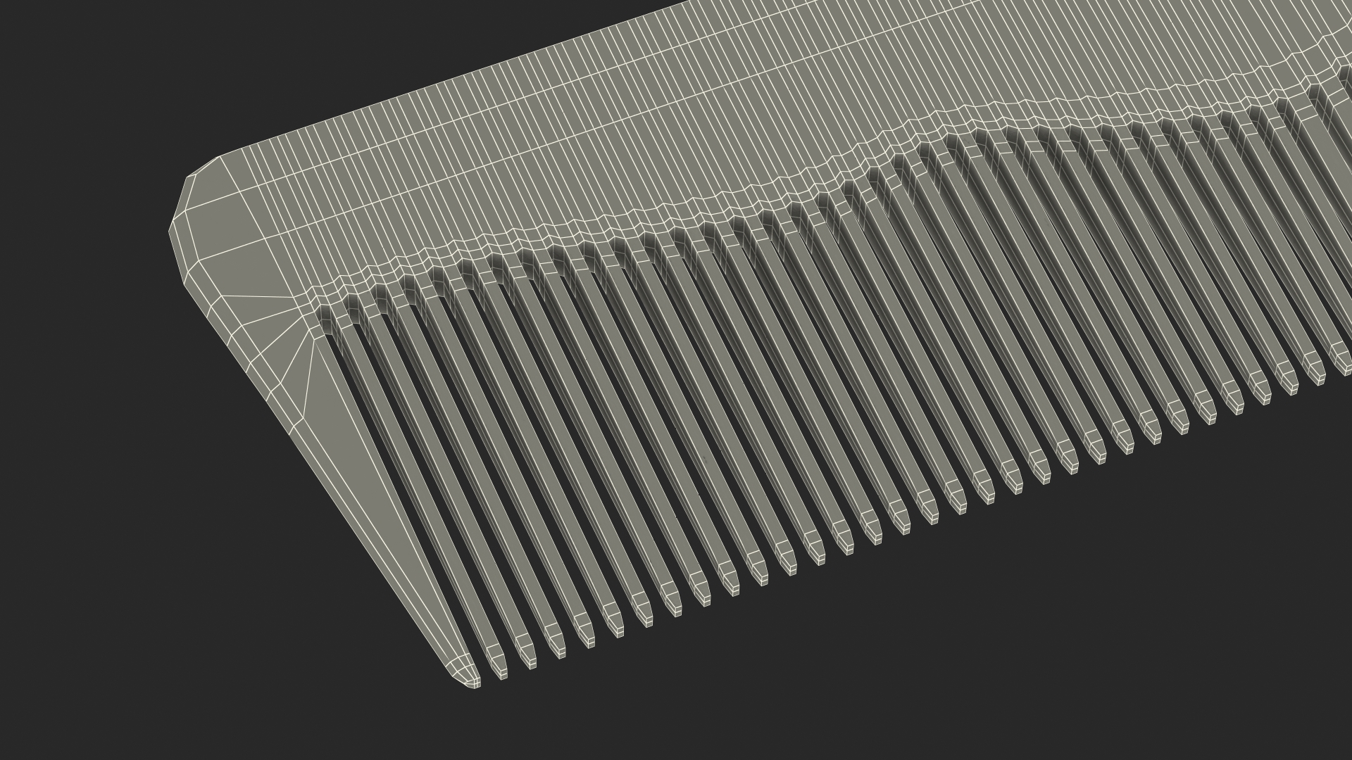 Hair Comb 3D model