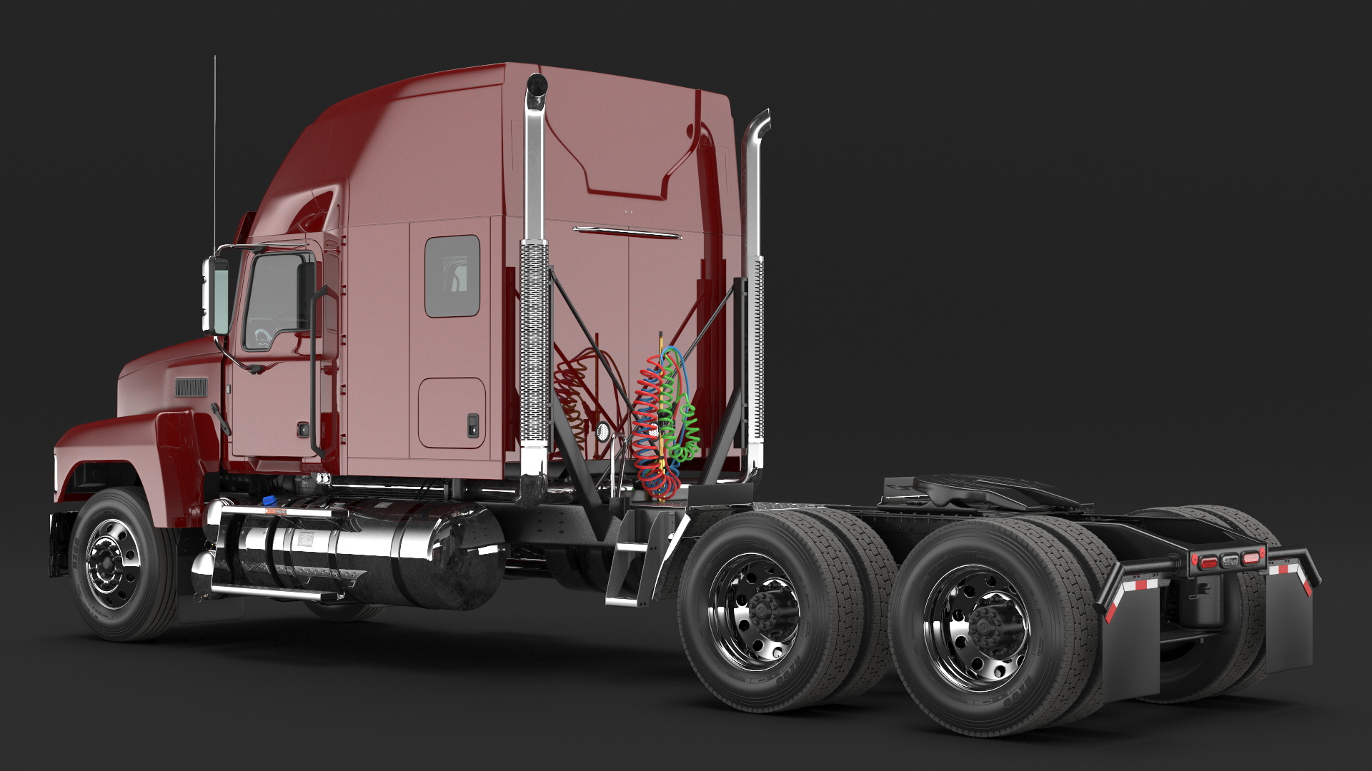 3D model Heavy Duty Truck 2025 Red