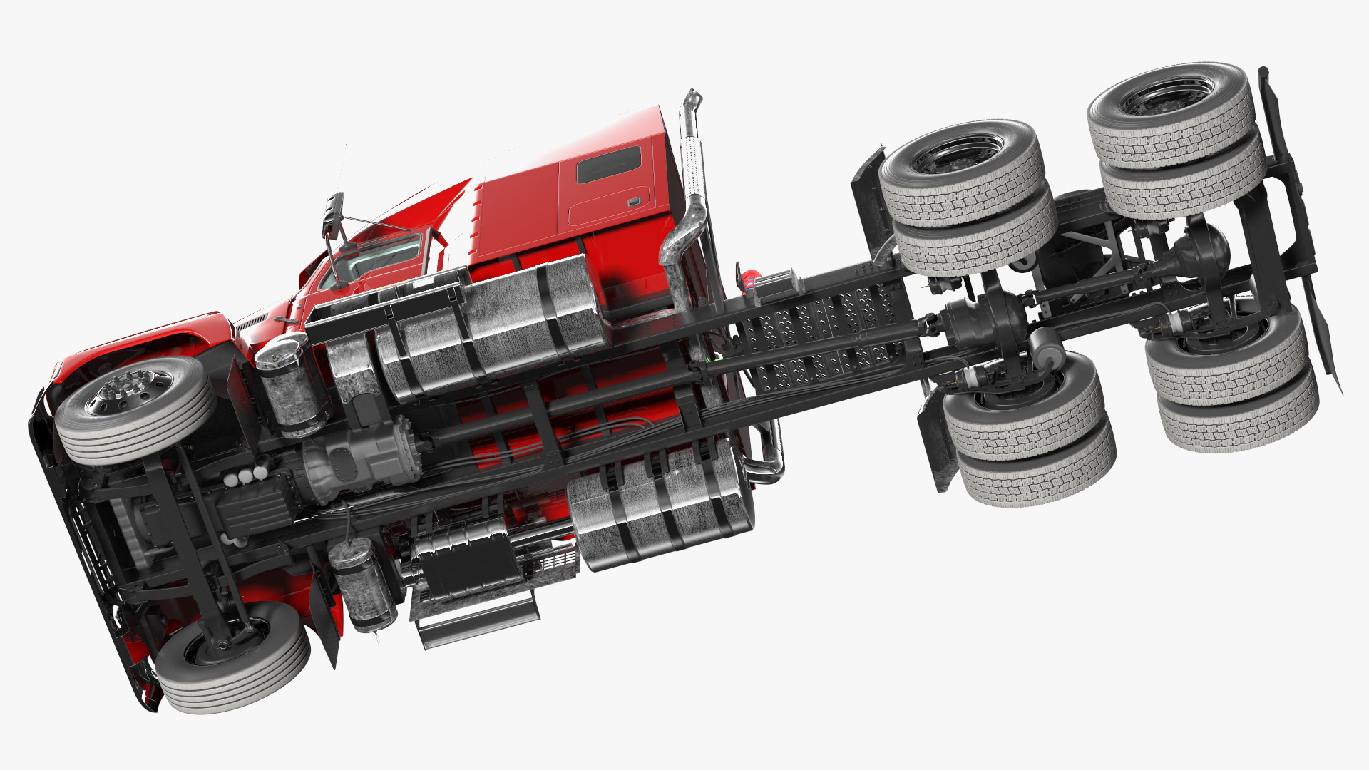 3D model Heavy Duty Truck 2025 Red