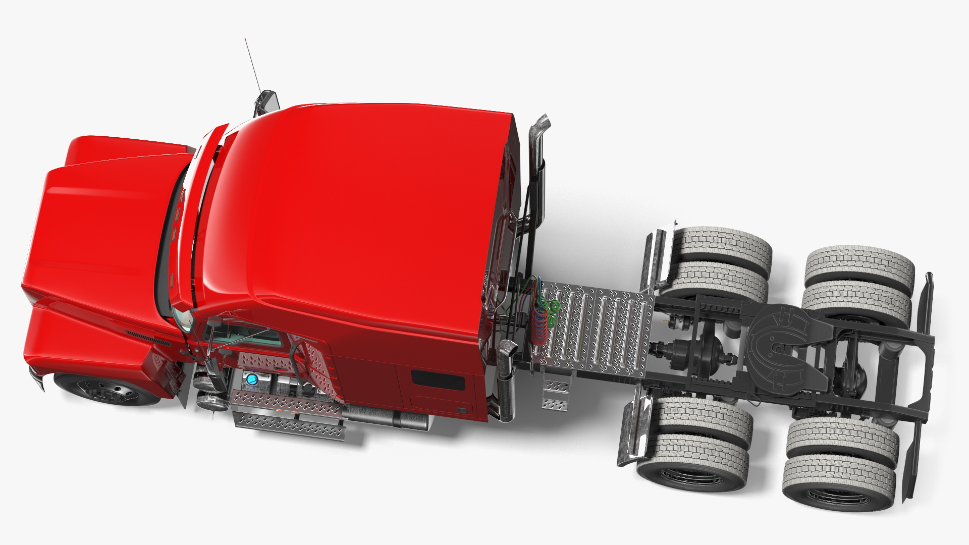 3D model Heavy Duty Truck 2025 Red