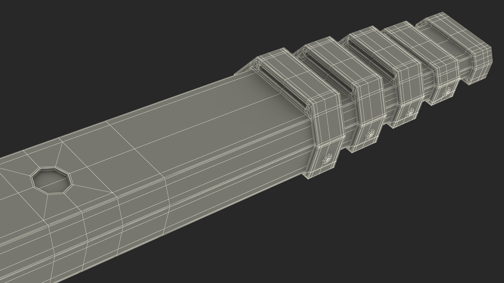 3D model Surveyors Rod Rigged