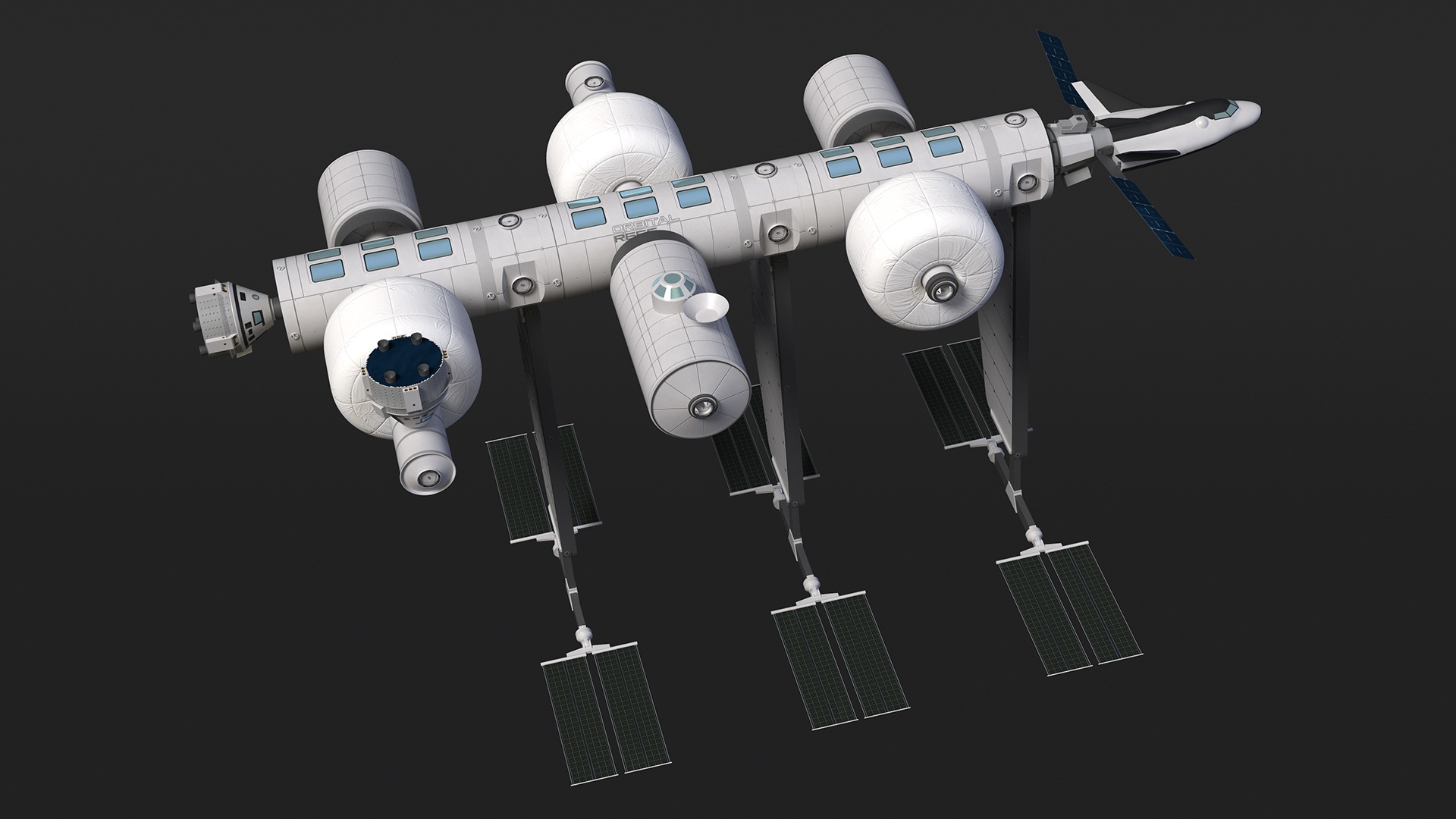 3D Blue Origin and Sierra Space Station