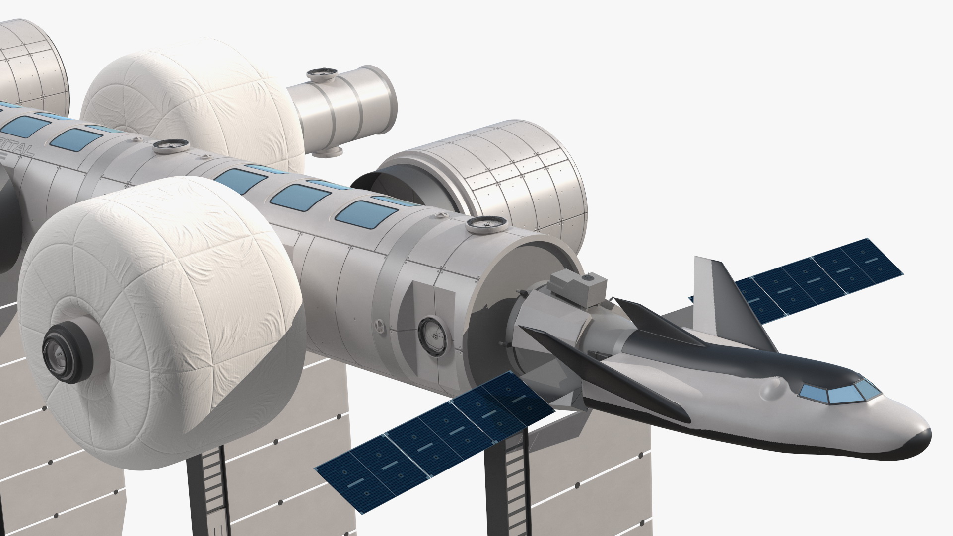 3D Blue Origin and Sierra Space Station