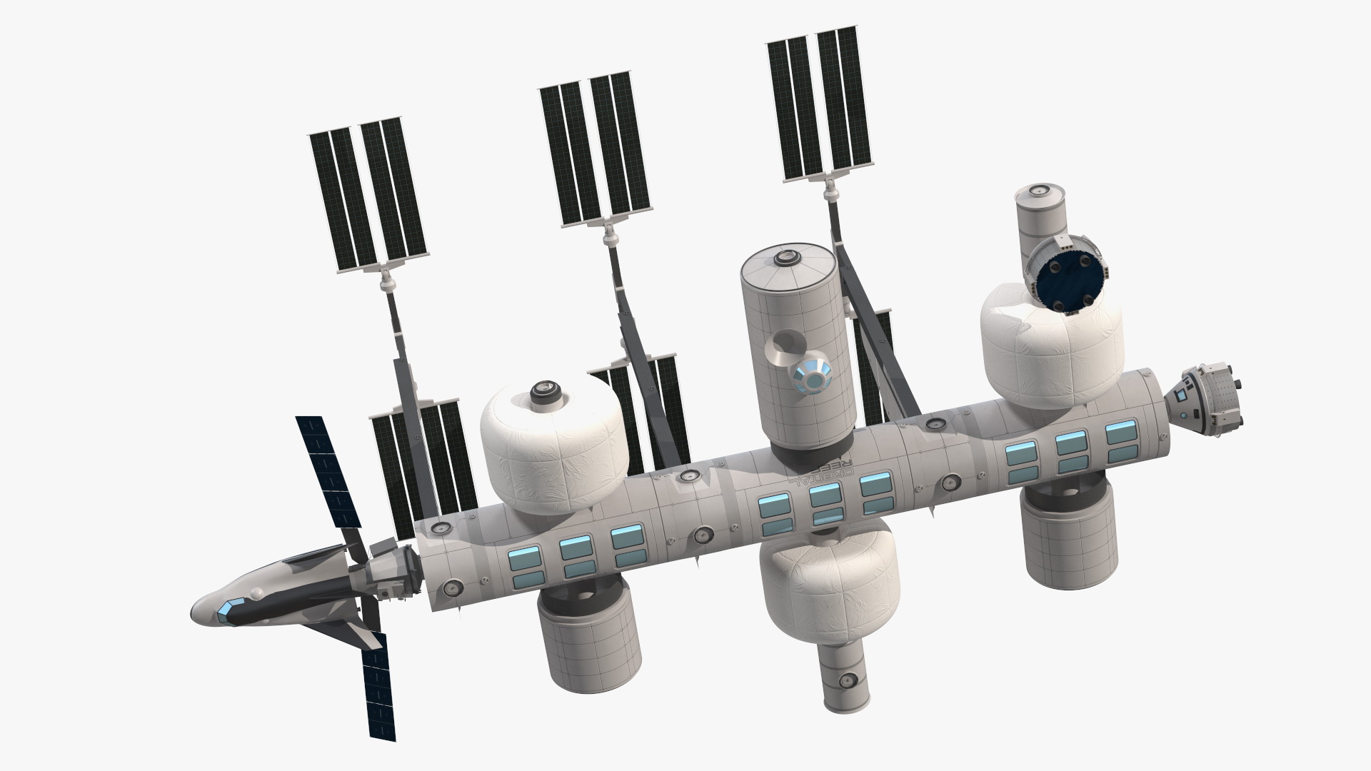 3D Blue Origin and Sierra Space Station