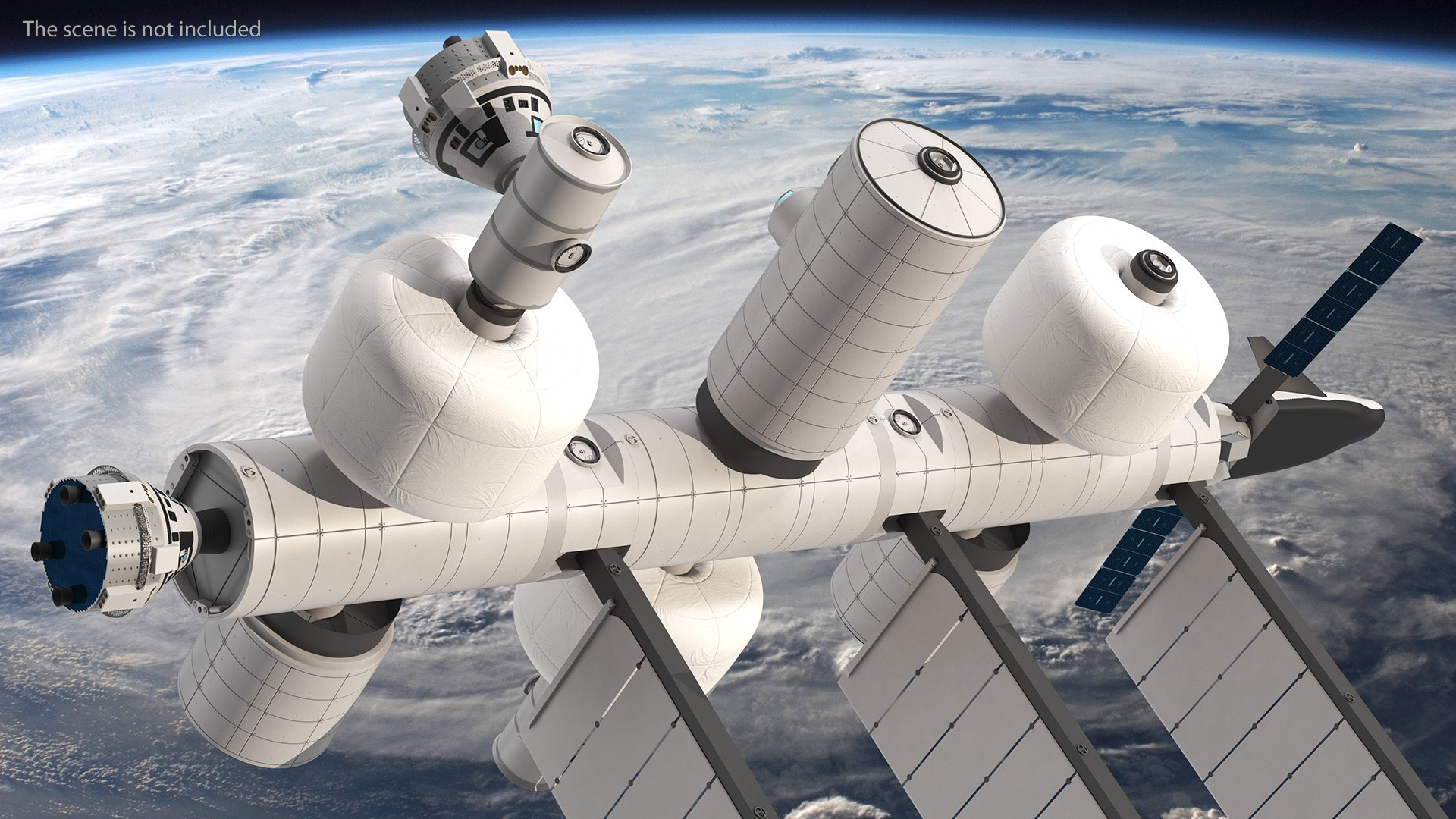 3D Blue Origin and Sierra Space Station