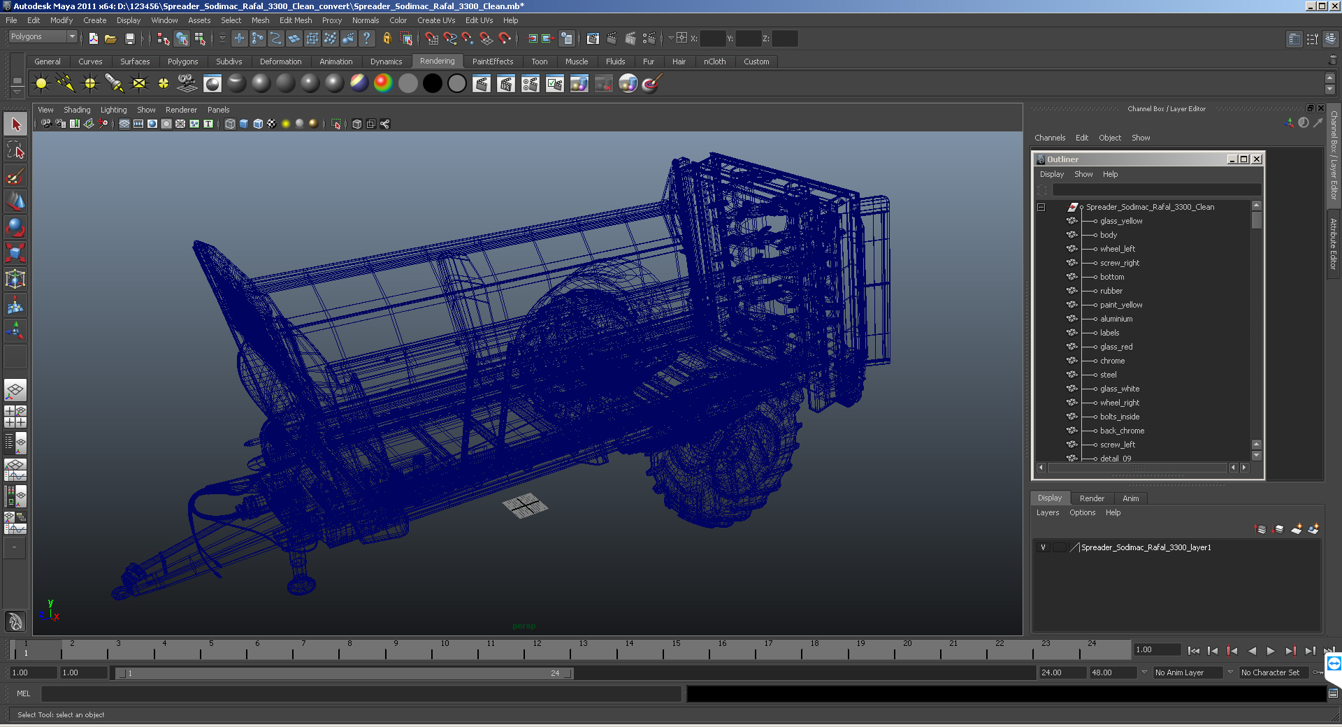 3D Spreader Sodimac Rafal 3300 Clean model