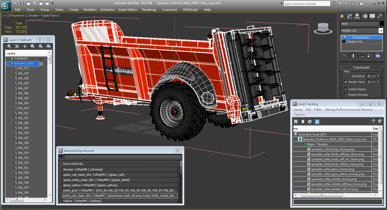 3D Spreader Sodimac Rafal 3300 Clean model