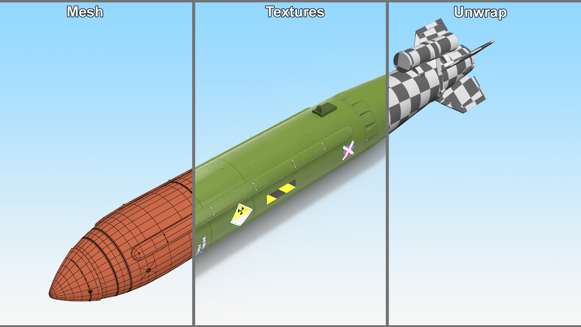 3D Nuclear Bomb WE177 model